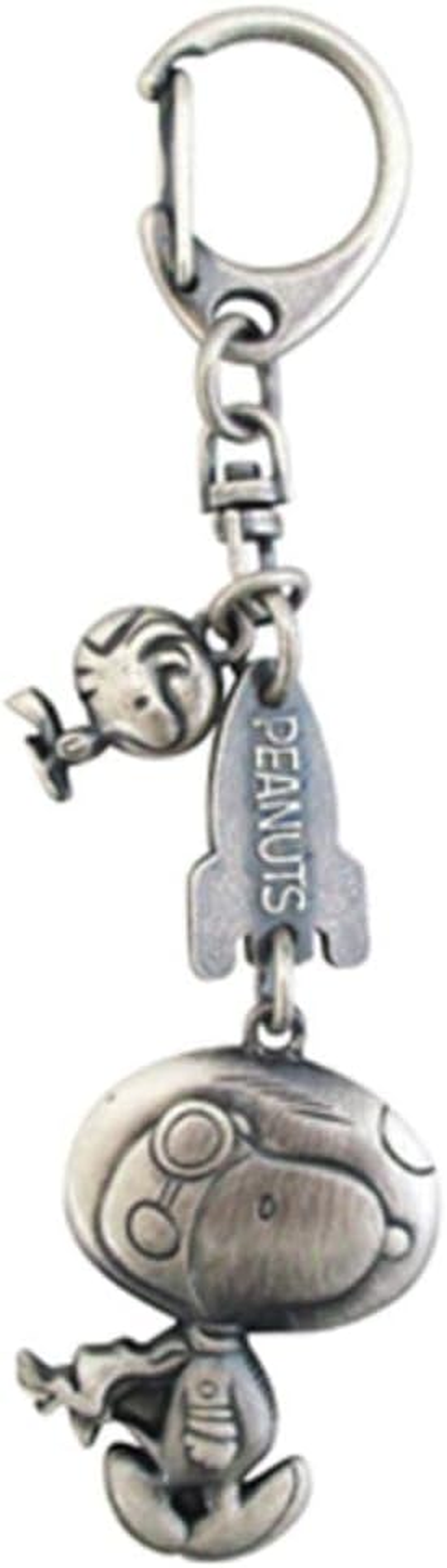 Ushikubo Kogei SN-047 Snoopy Cast Key Holder, Silver Fulbi