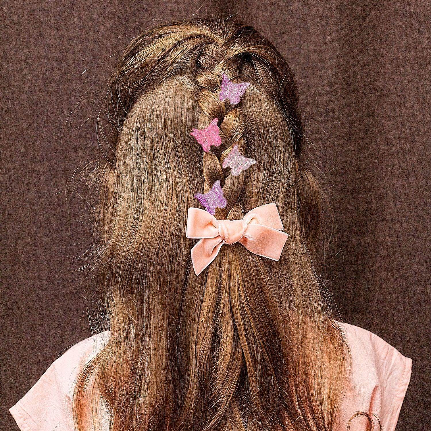 50 Pieces Colourful Butterfly Hair Pins, Mini Hairpins, Cute Hairpins, Girls Hair Pins Hair Styling Accessories image number 5