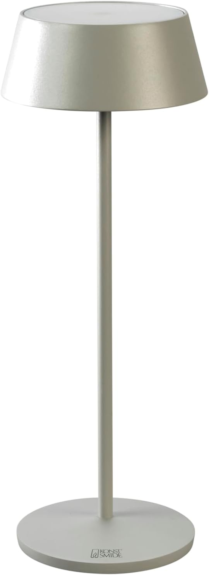 Konstsmide Menton 7839-300 LED Table Lamp, Grey, Indoor/Outdoor, Wireless, 11 X 30 X 11 Cm image number 1