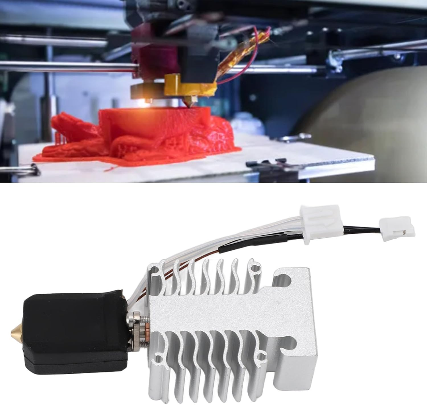 Hotend Kit for Ender 3 V3 SE, Upgrade Assembled Extruder Hot End Replacement, 300℃ High Temperature 24V 60W 250Mm/S 3D Printer Parts Accessories