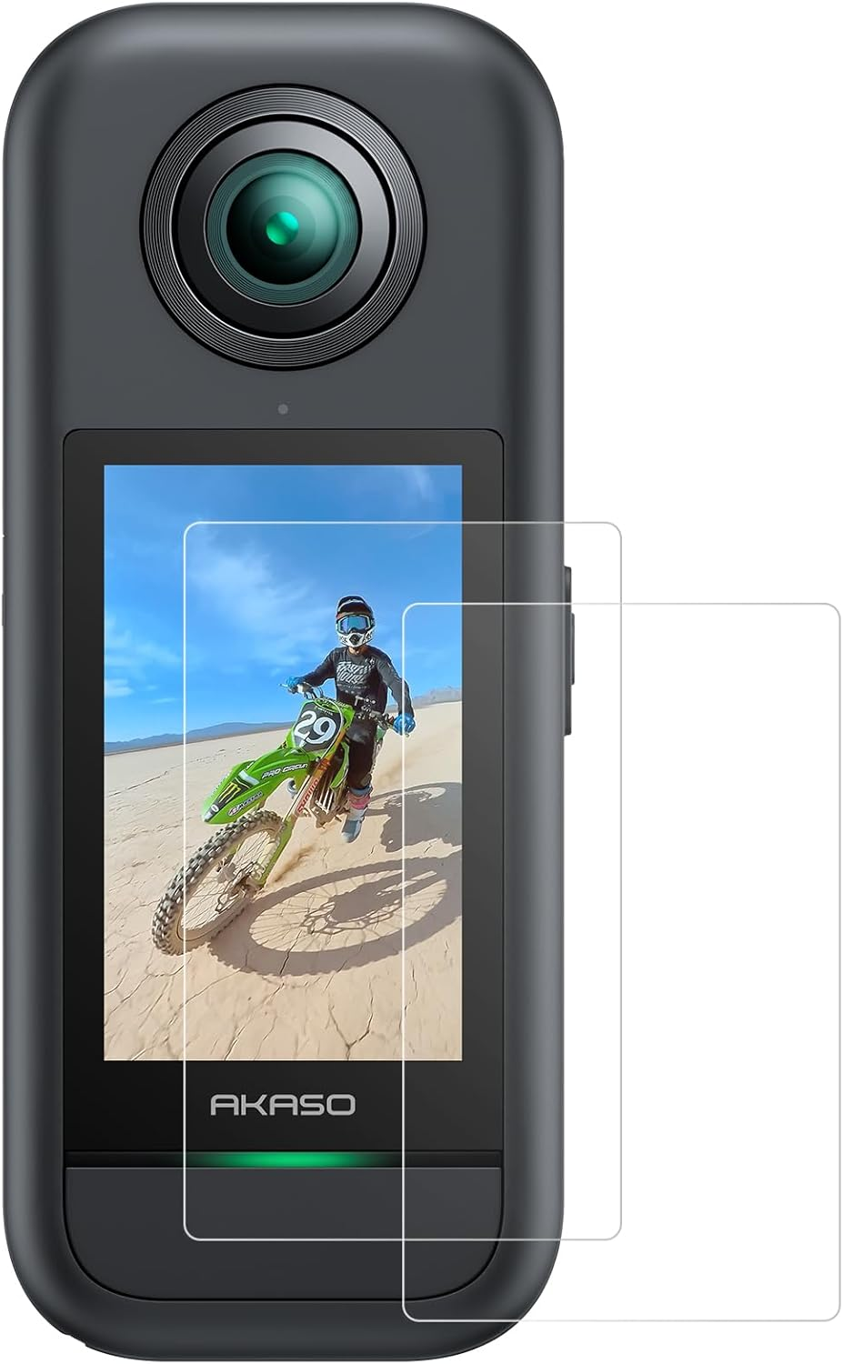 AKASO Screen Protector 360 Camera (2 Pack), Tempered Glass LCD Display Film Screen Protective Cover, Ultra HD, 9H Hardness, Scratch Resistant image number 5