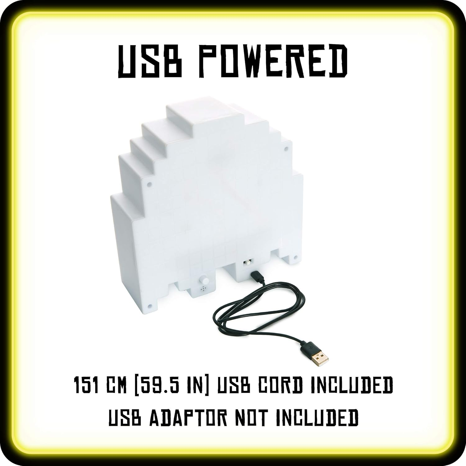 Pac-Man Ghost Light - Officially Licensed with Color Phasing Modes, Sounds Reactive Colors Change to Music, USB Powered, Retro Gamer Gift | Paladone image number 4