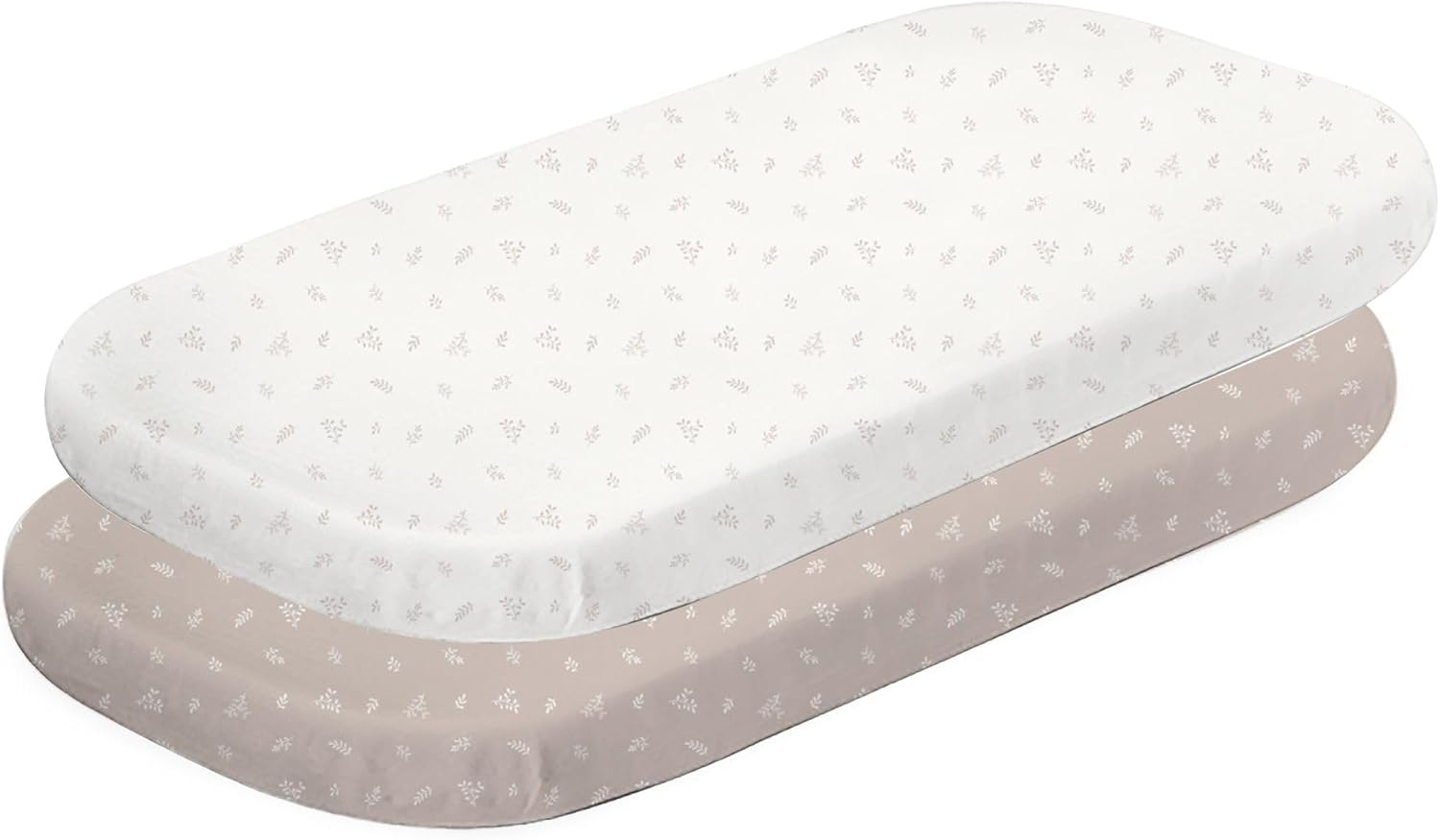 Bubba Blue Organic Cotton Co-Sleeper Fitted Sheets, Chestnut (Pack of 2)