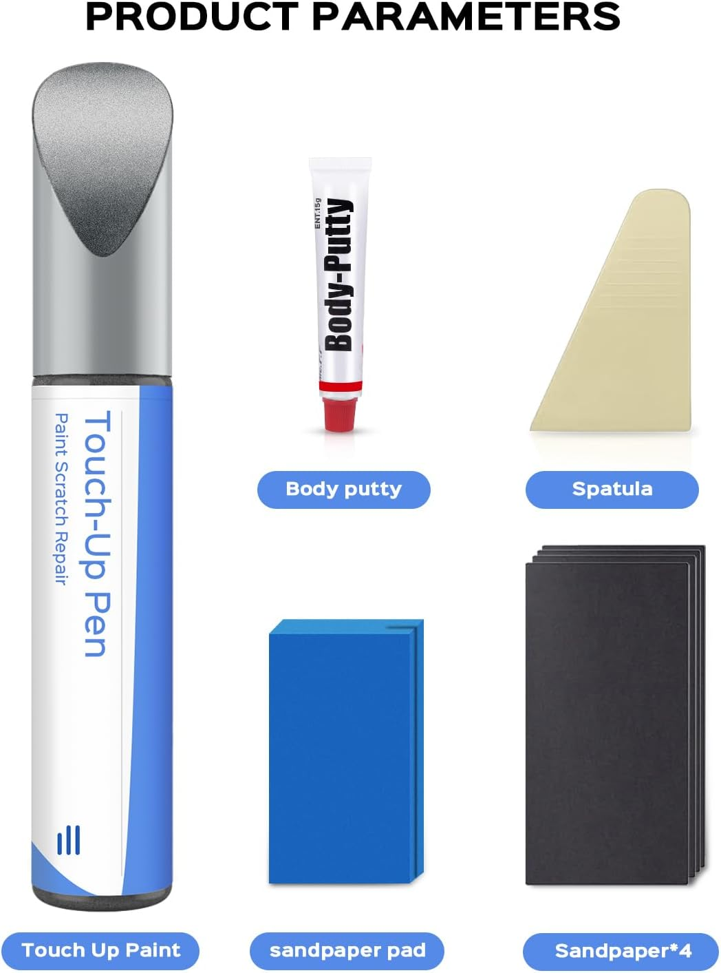 Magnetic Metallic(J7) Touch up Paint Repair Kit Compatible with Ford - DIY Kit Exactly Matches Chips and Nicks - Blue Jeans Metallic(N1) image number 3