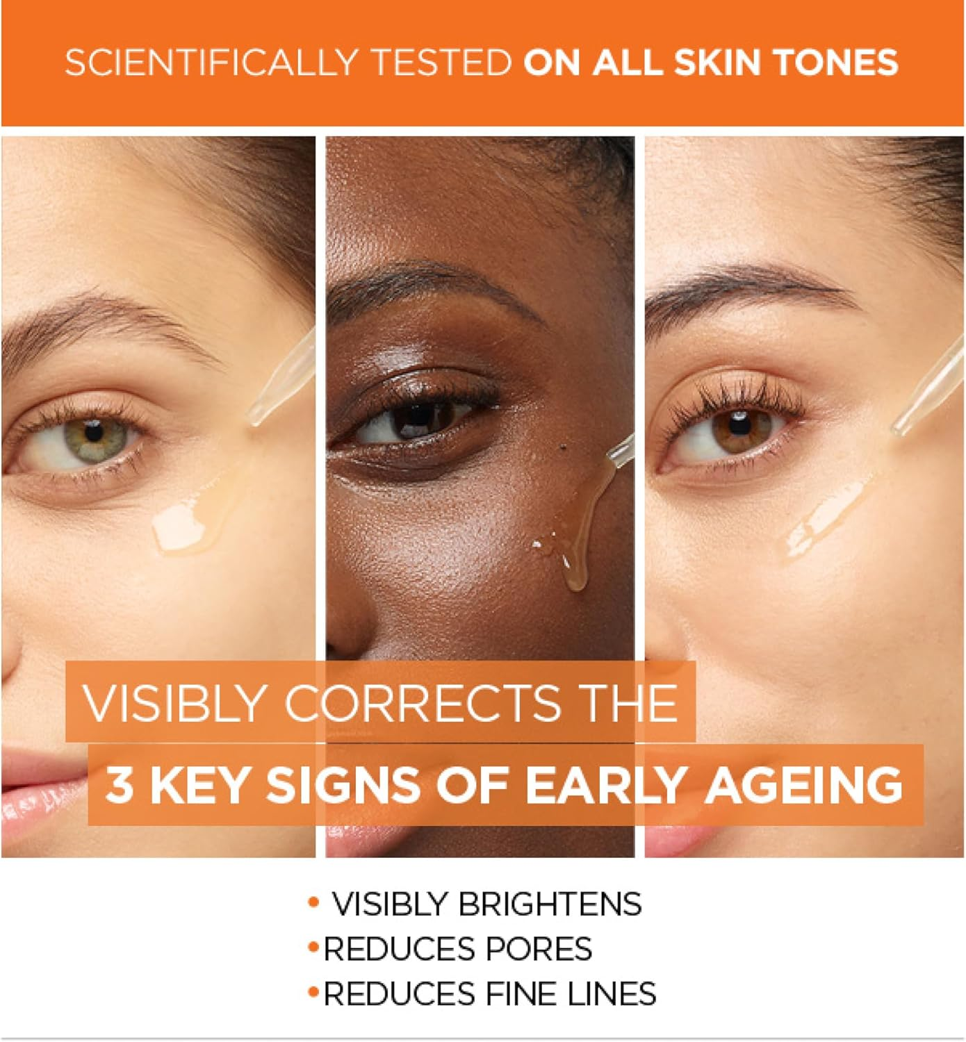 L&rsquo;Or&eacute;al Paris Brightening 12% Pure Vitamin C Bon Bon with Revitalift Pure Vitamin C Serum and Bri image number 4