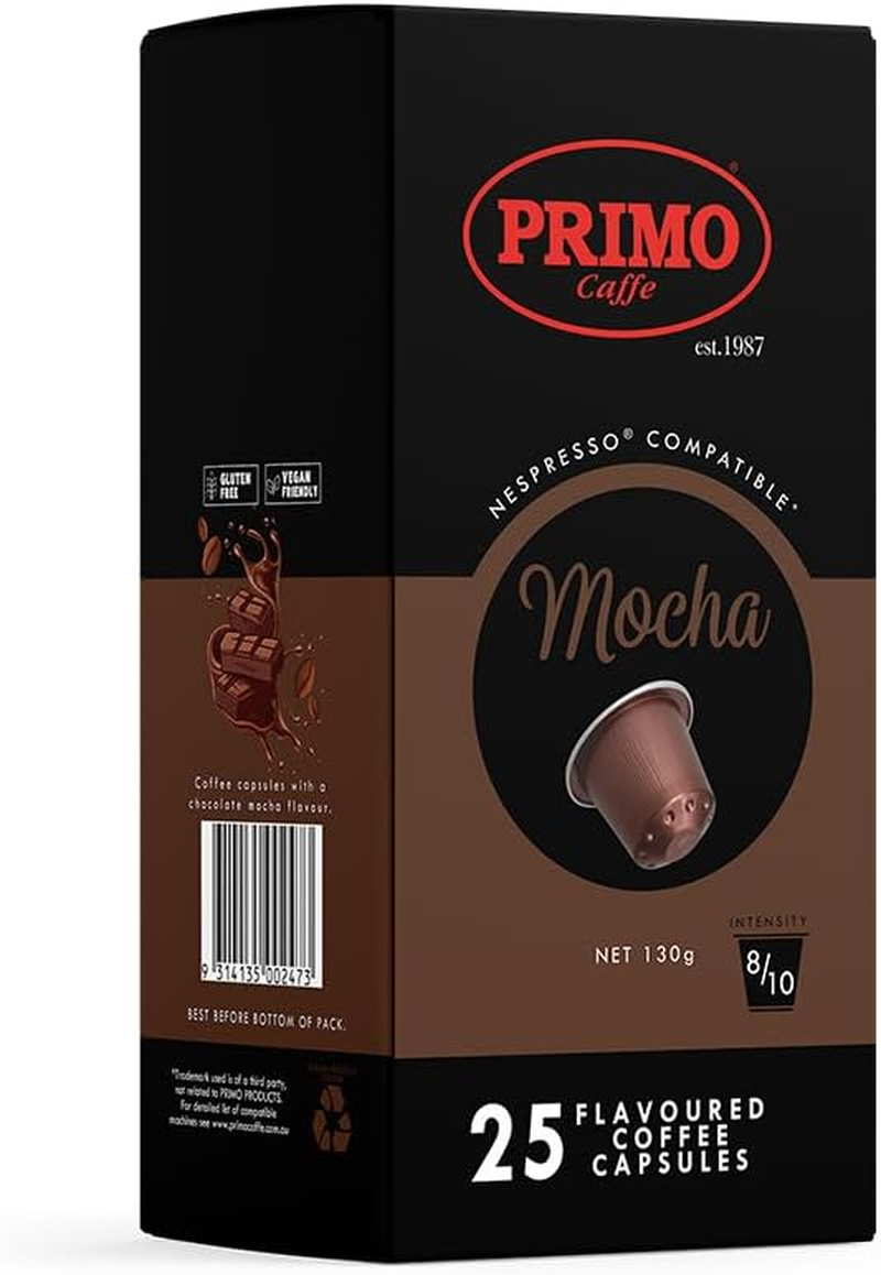 Primo Caffe Mocha Flavoured Coffee Capsules 25/Box image number 1