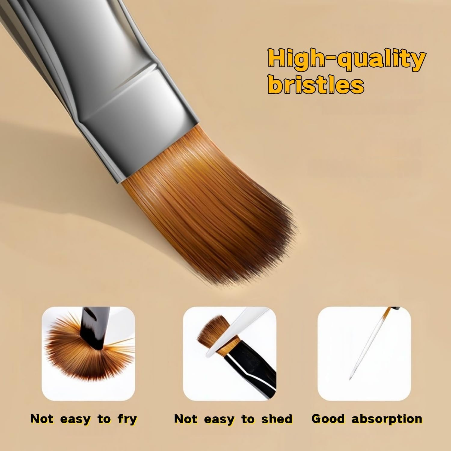 9-Piece Nail Art Brushes Set, Nail Design Tools Kit with Acrylic Nail Brush, Gel Brush, Nail Pen, Manicure Tools for Salon and Home Use, Suitable for Professionals and Beginners image number 4