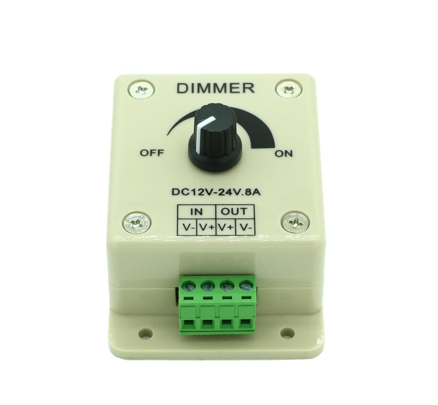 DIGISHUO 4Pcs DC12-24V 8Amp 0%-100% PWM Dimming Controller | for LED Lights Ribbon Lights Tape Lights | Dimmer Compatible with Hilight Ledwholesaler Fillite LED Trips image number 6
