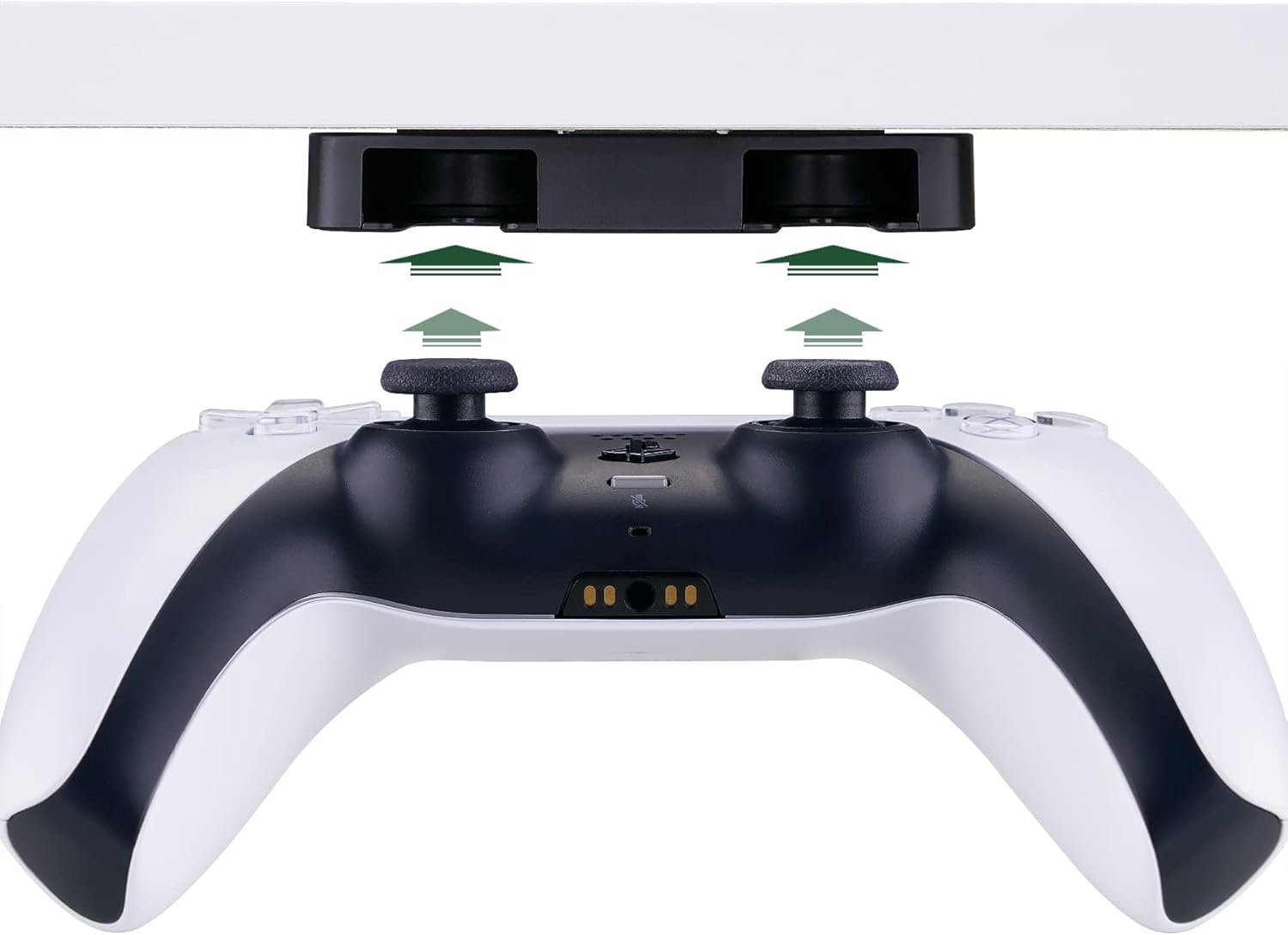 Playvital under Desk Controller Stand for PS5/4 - Mount, Organizer & Display - Black - 2 Pack Galactic Purple image number 2