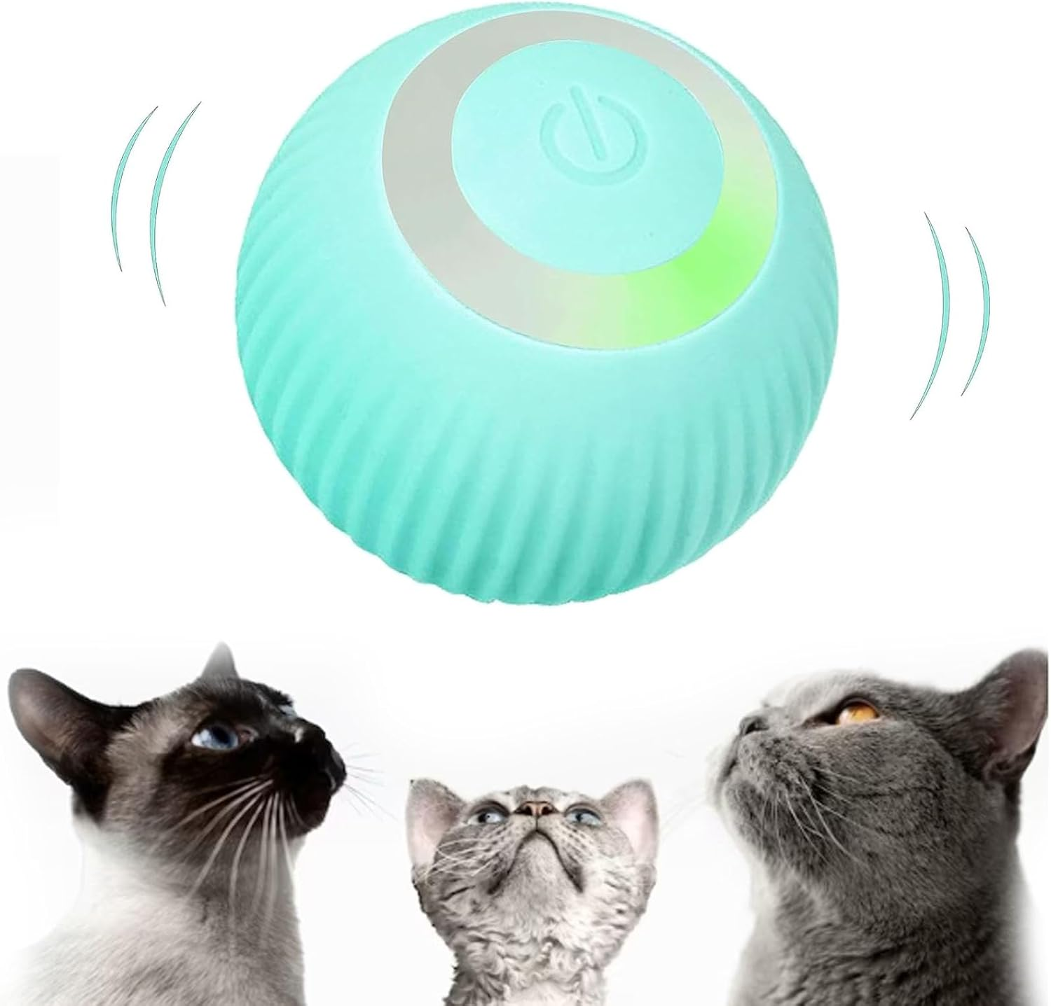 2024 New Aiveys-Aiveys Cat Ball,Aiveys Smart Ball Cat,Gertar-Gertar Cat Toy,Rolling Smart Ball Cat Toy,Cat Smart Ball (Blue)