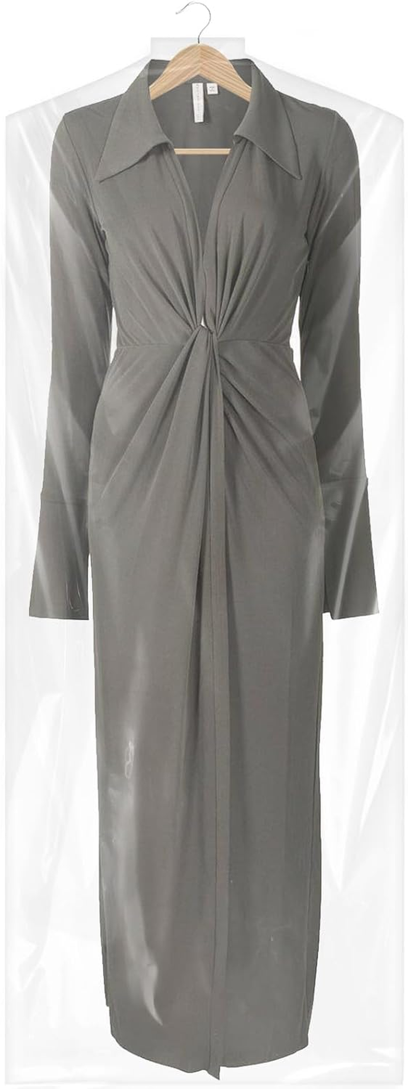 Smilelucky 50 Pack 60X140Cm Garment Bags for Hanging Clothes, Thick Clear Plastic Dry Cleaning Covers for Closet Storage & Travel image number 6