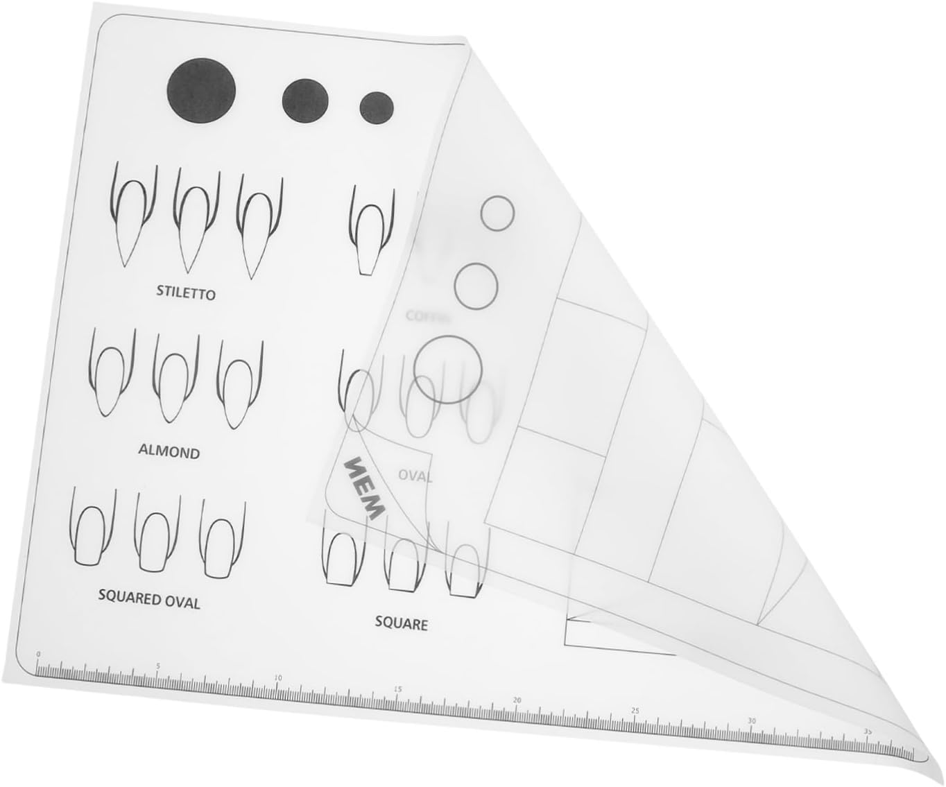 NIYANGLE Acrylic Training Sheet Manicure Hand Cushion for Acrylic Nails Practice image number 5