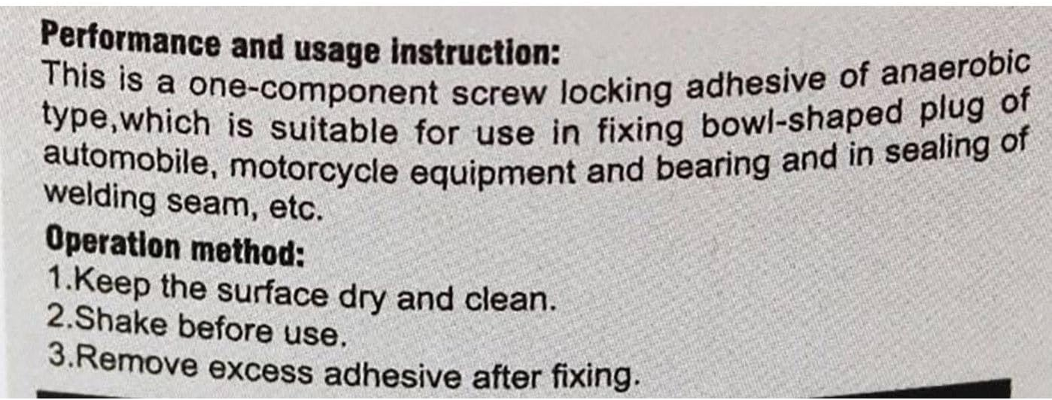 TDR Medium Strength Permanent Thread Locker Replace Loctite Adhesive - 50G image number 2