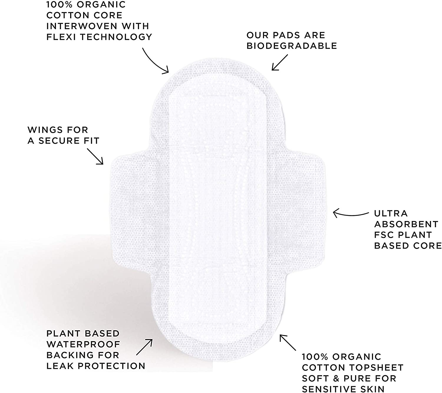 TOM Organic Super Ultra Thin Pads, 10 Count