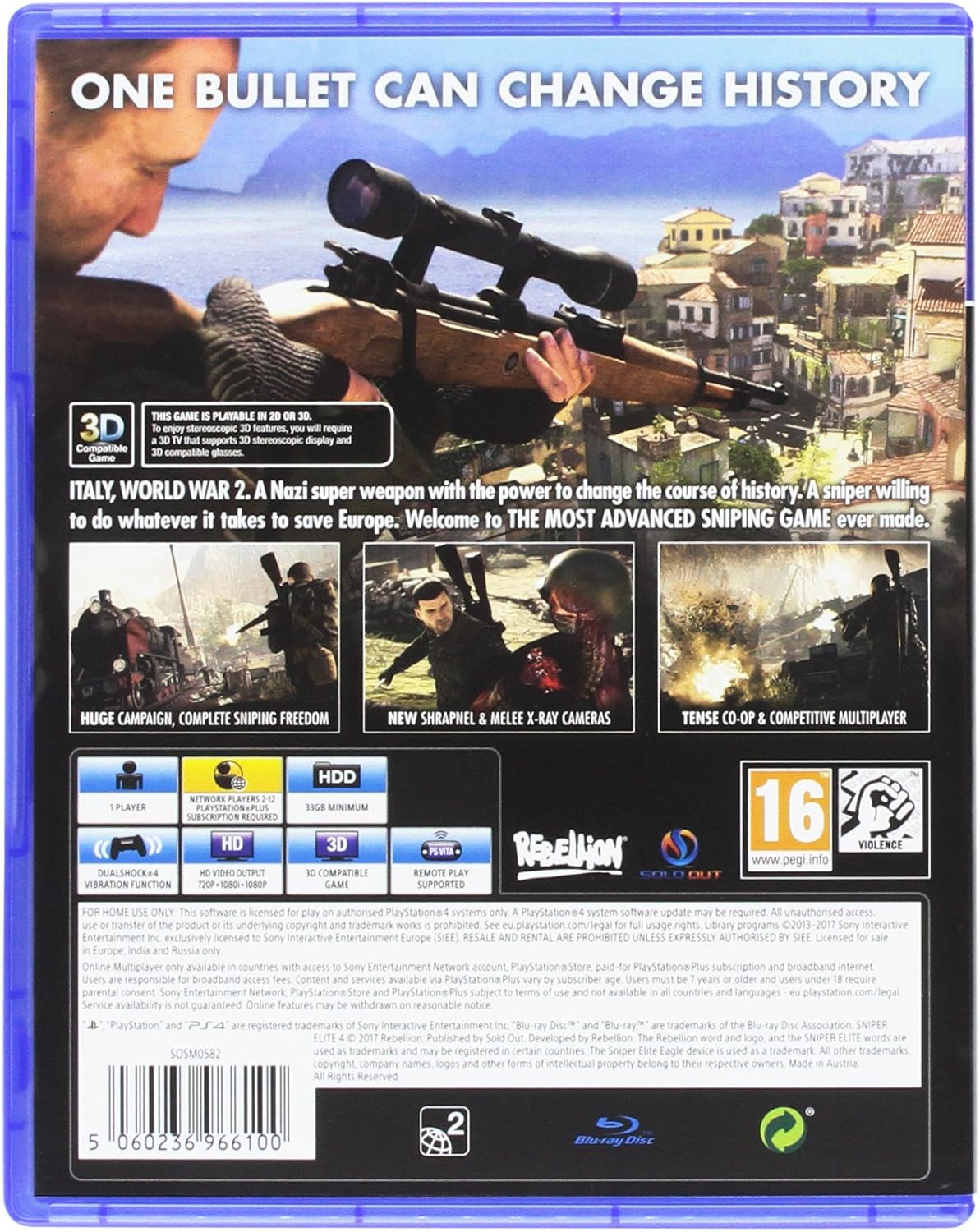 Rebellion Sniper Elite 4 Playstation 4 Game image number 6