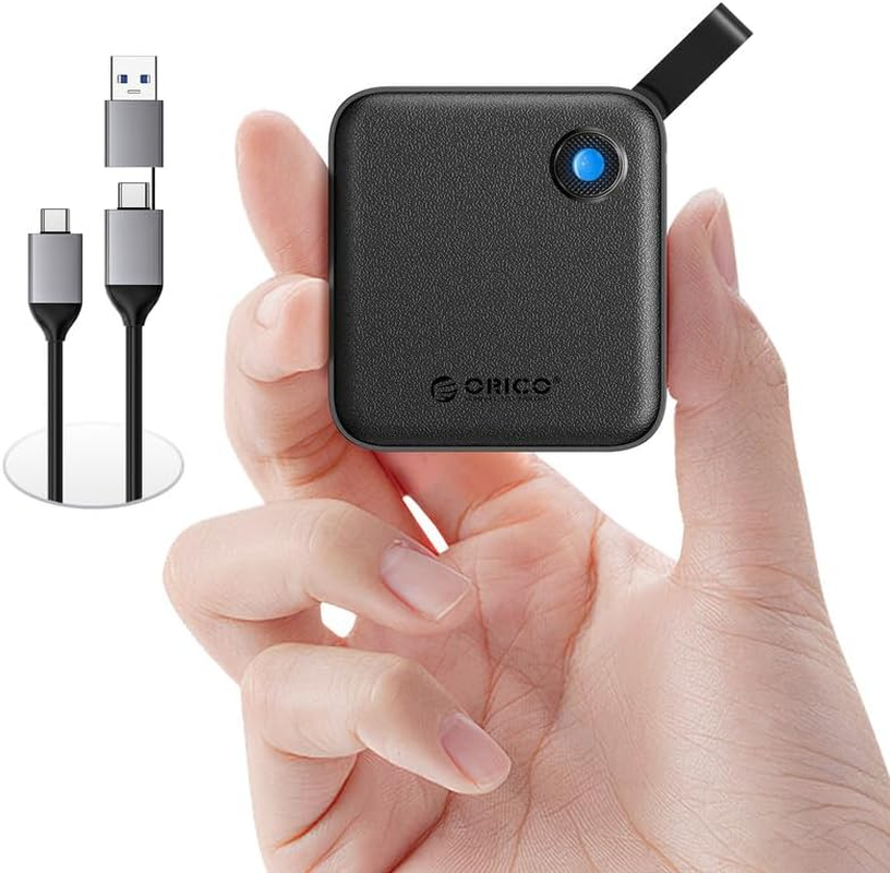 ORICO Portable SSD 2 TB with 2 in 1 USB C Cable, External Solid State Drives, up to 460Mb/S, Status Indicator, Reliable Storage for USB-C Smartphone, Tablet, PC - B5PLUS image number 6