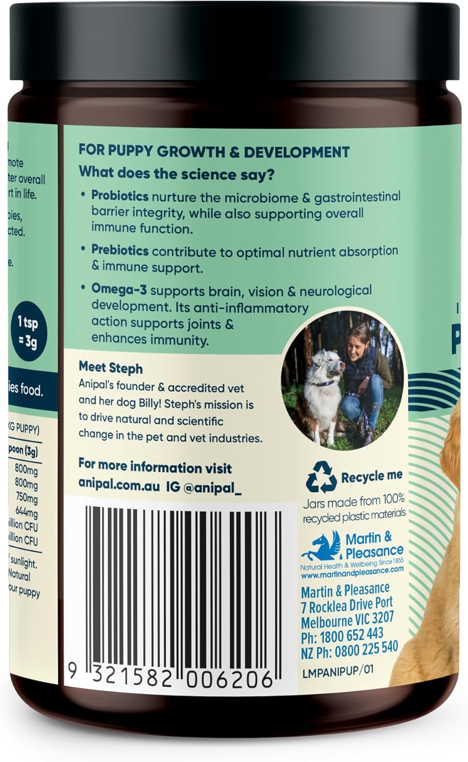 Anipal Puppy Formula 135G - Powder Meal Topper image number 1