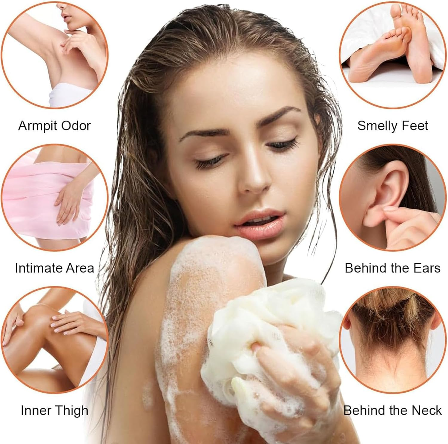 Persimmon Soap Bar for Body Odor Control, Natural Deodorant Body Soap Bar for Women & Men, Skin Brightening Soap, Refreshing Skin Smell, Smooth Skin Tone, Deep Cleansing & Moisturizing (2) image number 4