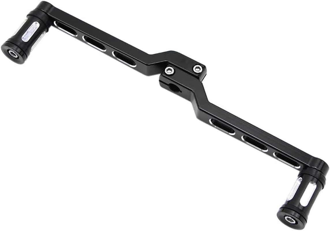 Dreamseek Heel Toe Gear Shift Lever + Shift Peg for Harley FL Softail/Touring, Road King, Street Glide/Tri Glide Trikes - Shifter Lever (Black)