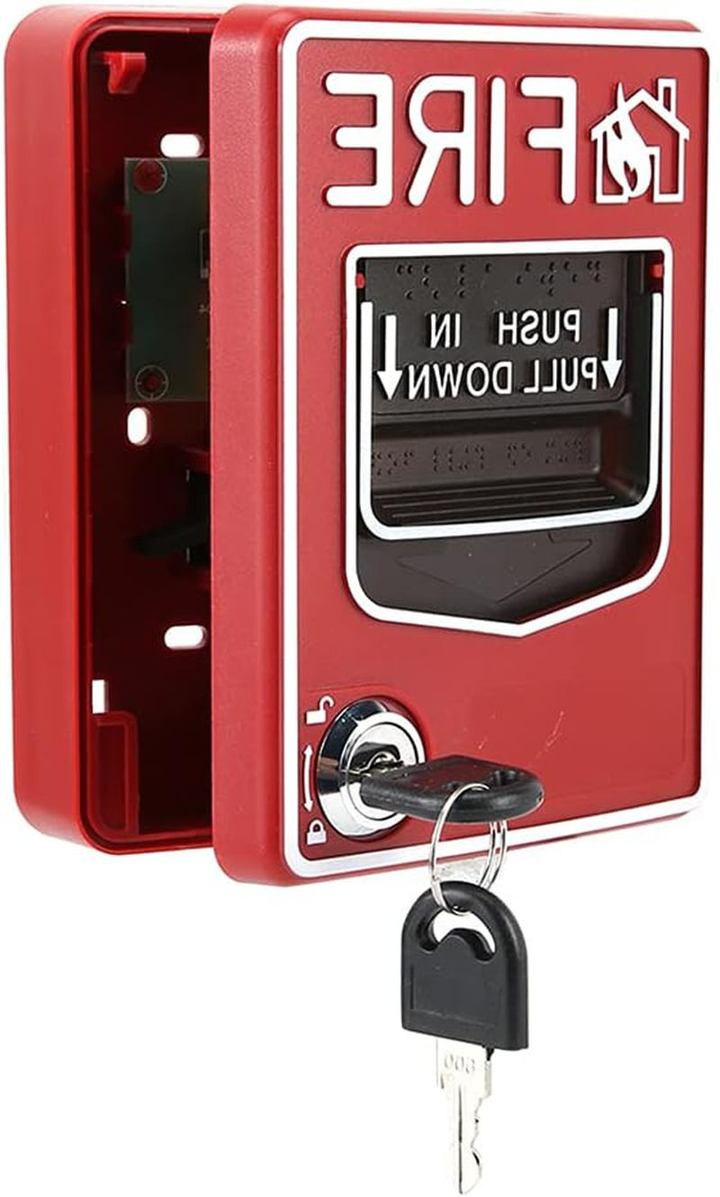 Manual Fire Pull Station, 9-28VDC Manual Call Point No Condensation Safety Multiple for Remind People to Escape the Fire image number 3