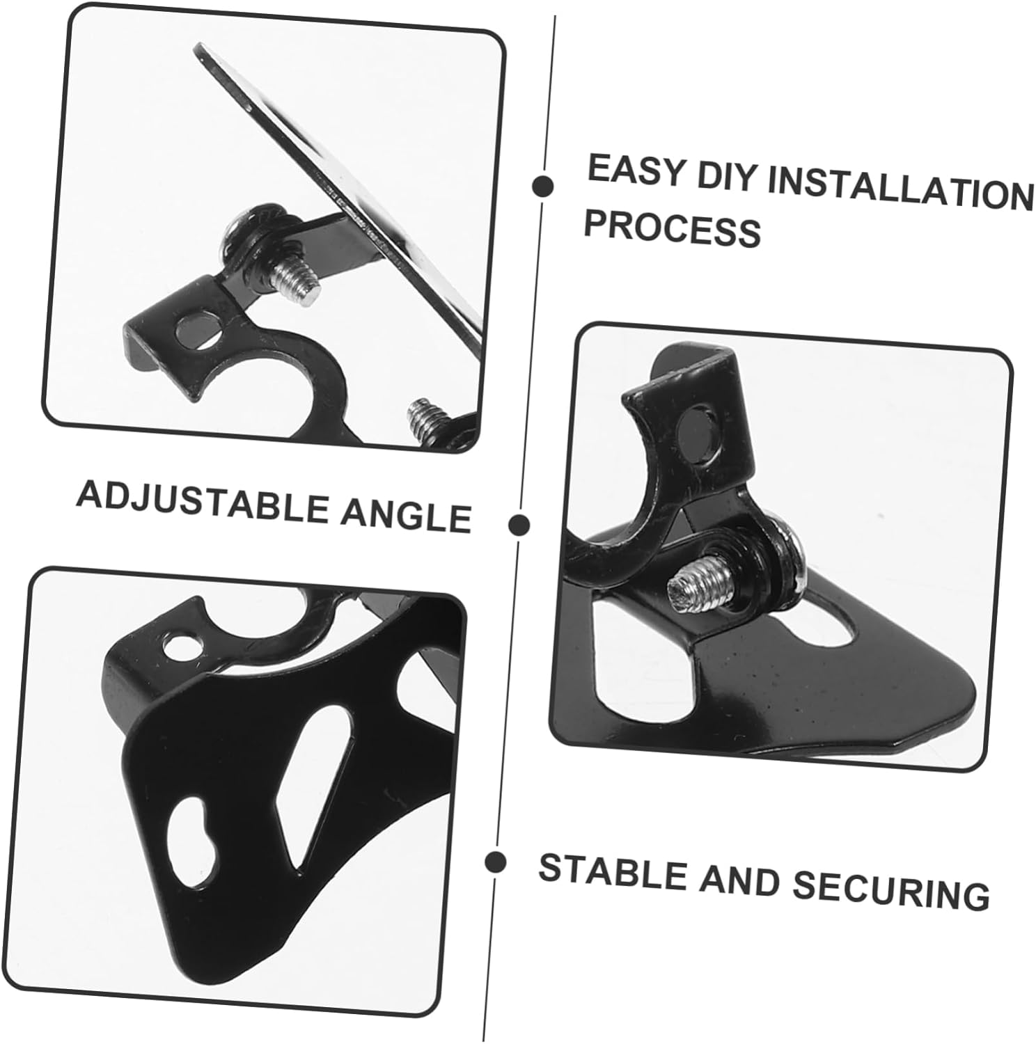 HOMSFOU Adjustable 90-Degree Reverse Camera Bracket for Automotive Rear View Camera Mount Universal Reverse License Plate Mount Suitable for Car Rearview Installation image number 2