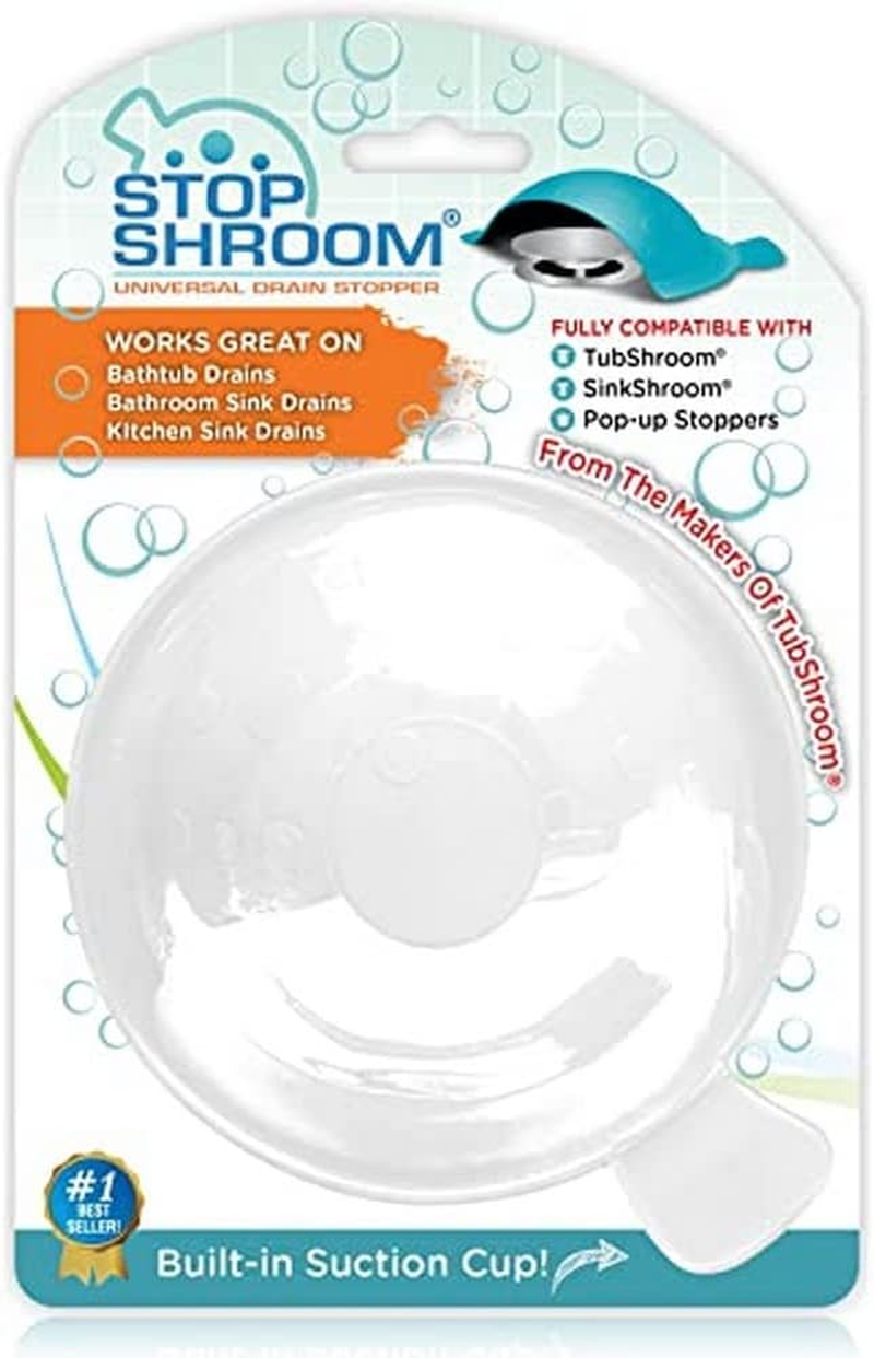 Stopshroom STBLU232 Universal Stopper Plug Cover for Bathtub, Bathroom and Kitchen Drains, Aqua