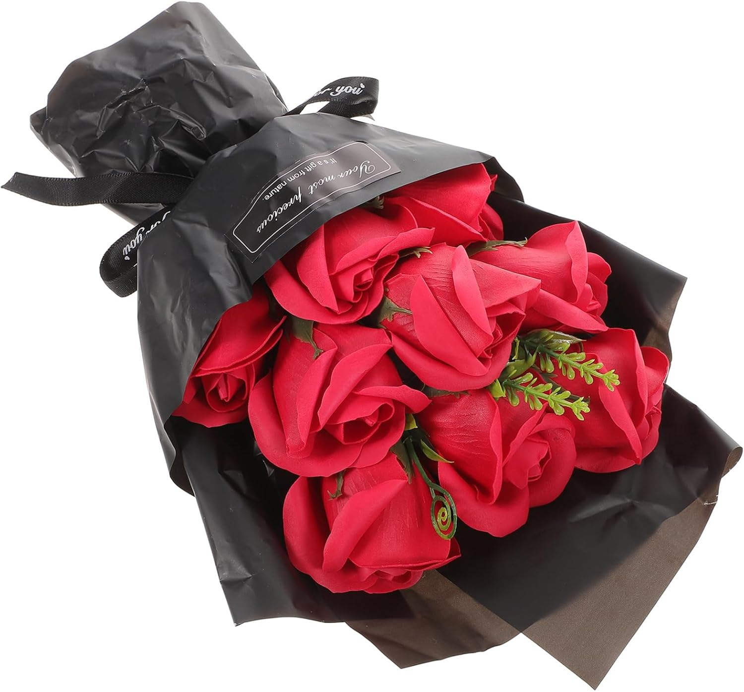 HOMSFOU 2Pcs Flower Soap Bouquet Realistic Artificial Scented Petals Mother'S Day Decorative for Bathroom image number 5