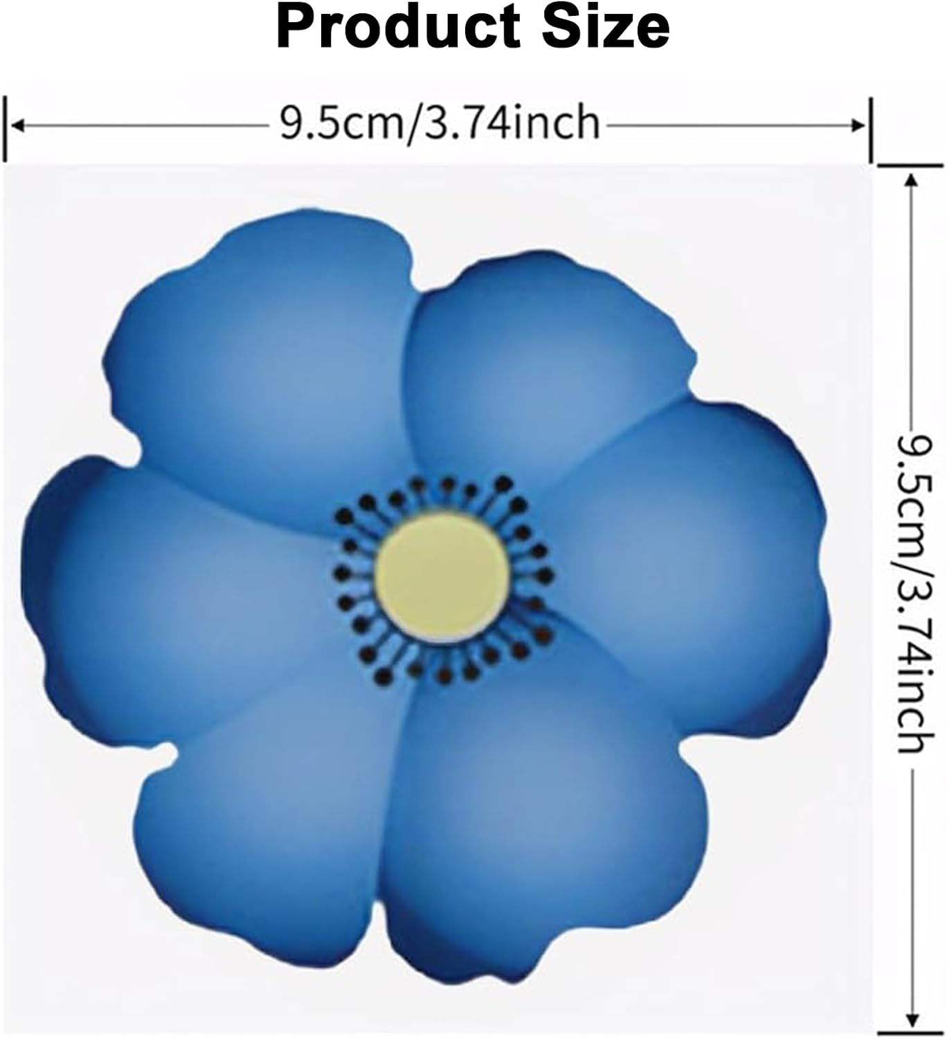 Tuoyi 15 Pieces Window Fly Traps Killer Stickers, Floral Pattern Design Sticky Fly Catcher for Indoor Houseflies Fly Gnat for Indoors for Kitchen and Dinning, image number 3