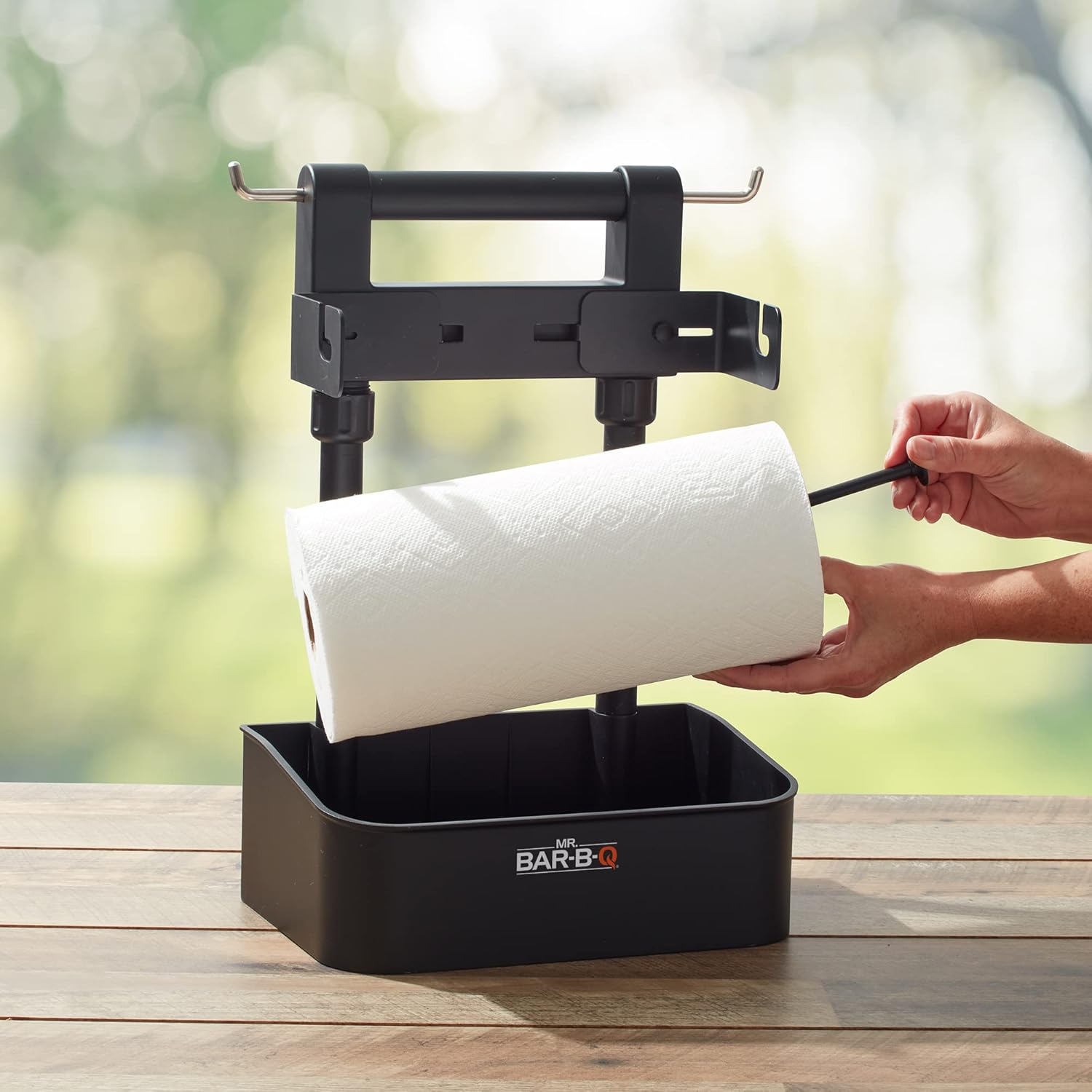 Mr. Bar-B-Q Collapsible Grilling Caddy, Store All Your BBQ Accessories in One Place, Perfect for Outdoor Cooking, Boating, Camping & Rvs, Black image number 6