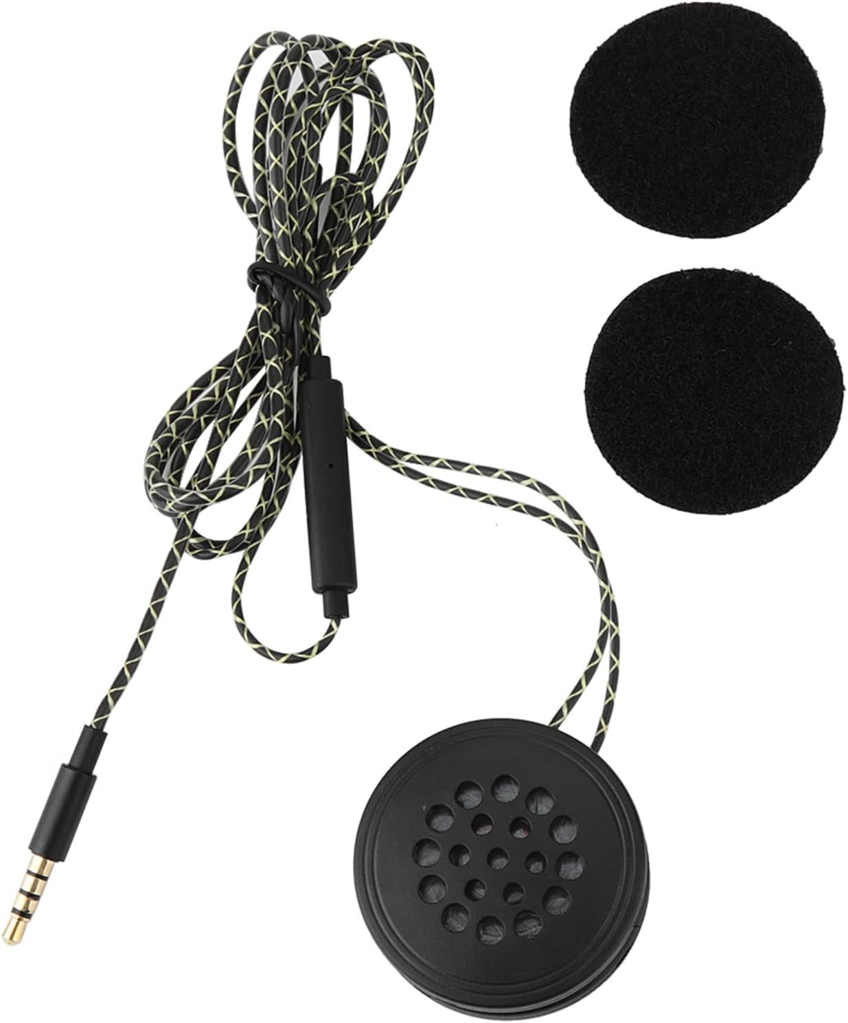 Motorcycle Helmet Headset, Waterproof Motorcycle Headphones Wired Helmet Sports Headset Helmet Earphone Universal Racing Helmet Speakers for Motorcycle Skiing image number 5