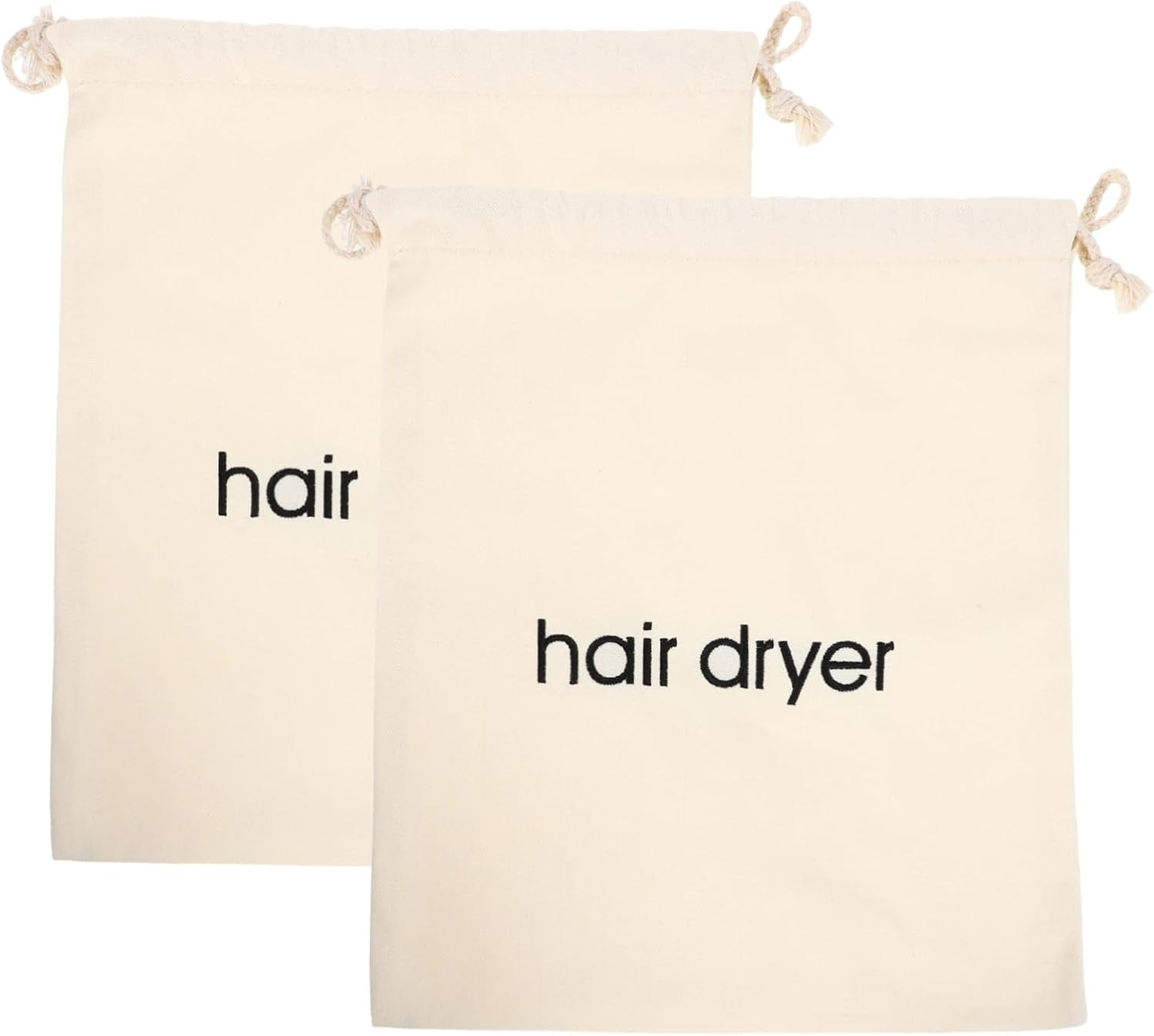 BESTYASH 2Pcs Hair Dryer Case Bag Portable Hair Dryer Storage Bag Drawstring for Travel Hotel Stylist Organizing image number 5