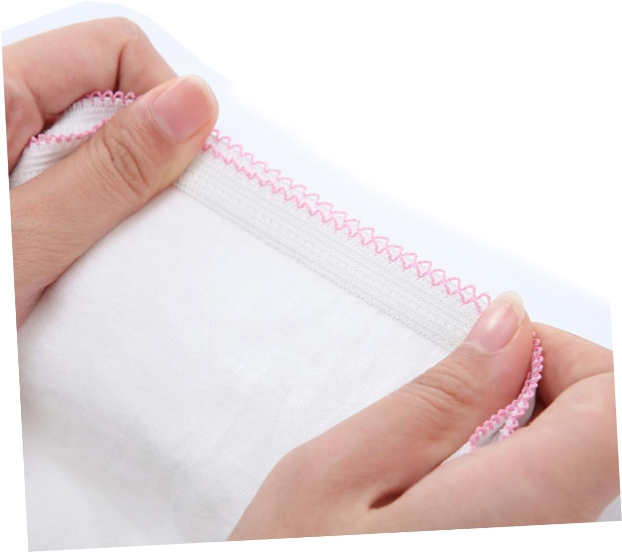 Minkissy Disposable Underpants Underwear Panties Women 2Pcs Cotton Breathable Single Use for Travel Daily Pregnant Postpartum Business Trip Size XL White image number 3