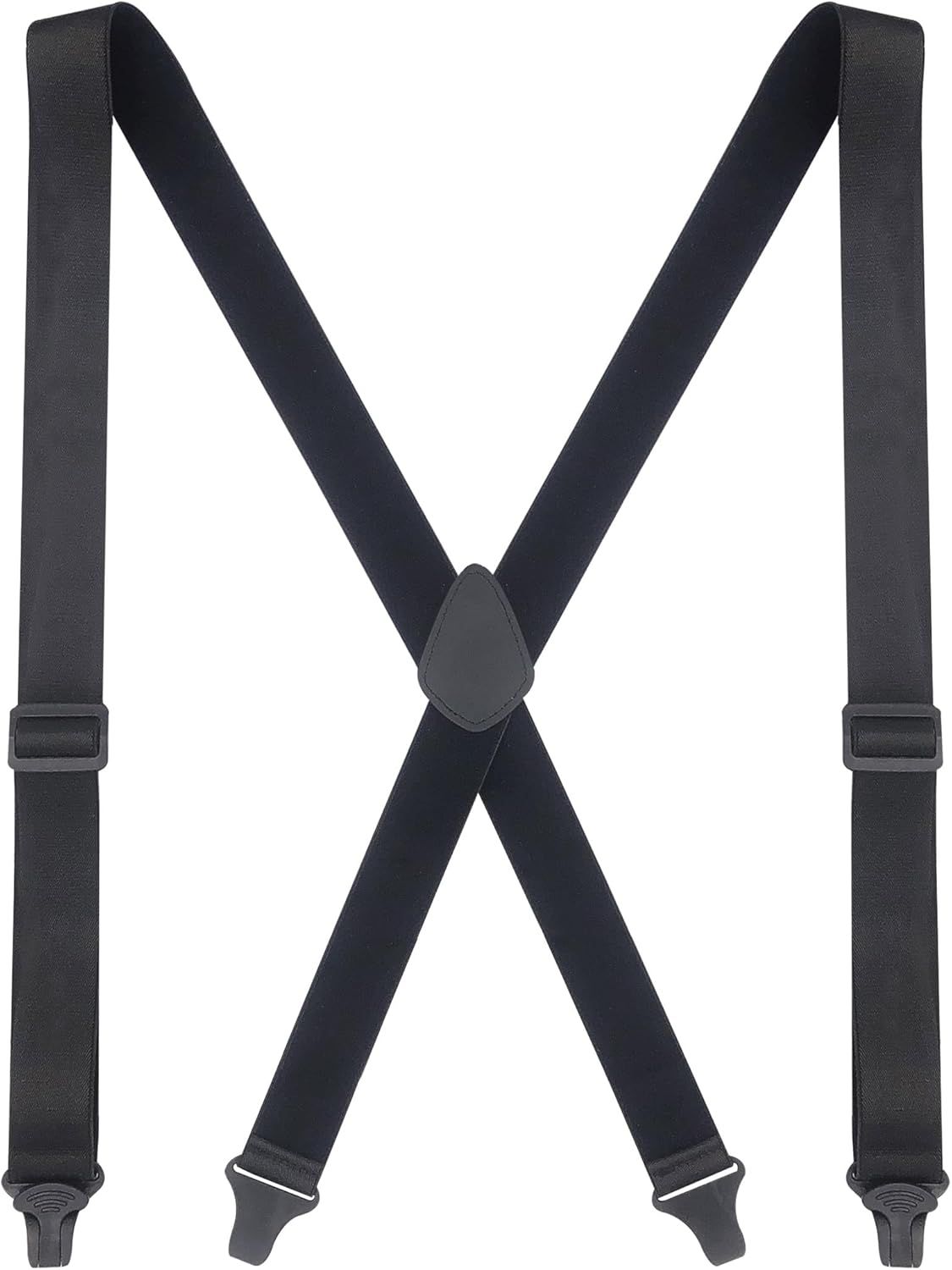 Ausukler Suspenders for Men Heavy Duty with Plastic Clips, Invisible or Hidden under Shirt Clothing