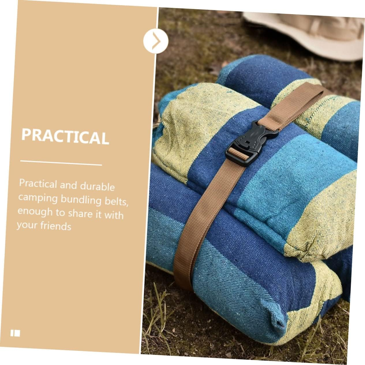 ANDRESLAD 2Pcs Luggage Strap Wear Resistant Camping Storage Straps for Secure Packing Durable Luggage Bands for Travel image number 2