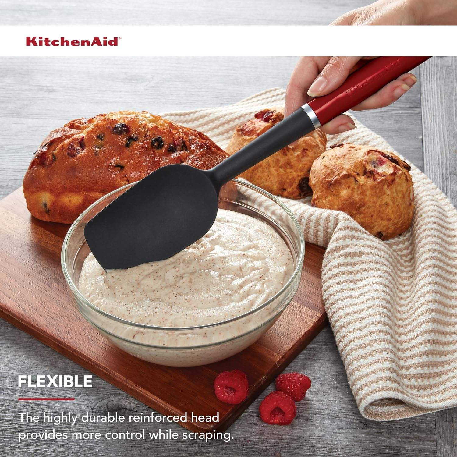 Kitchenaid Classic Spoon Spatula Silicone Empire Red image number 4