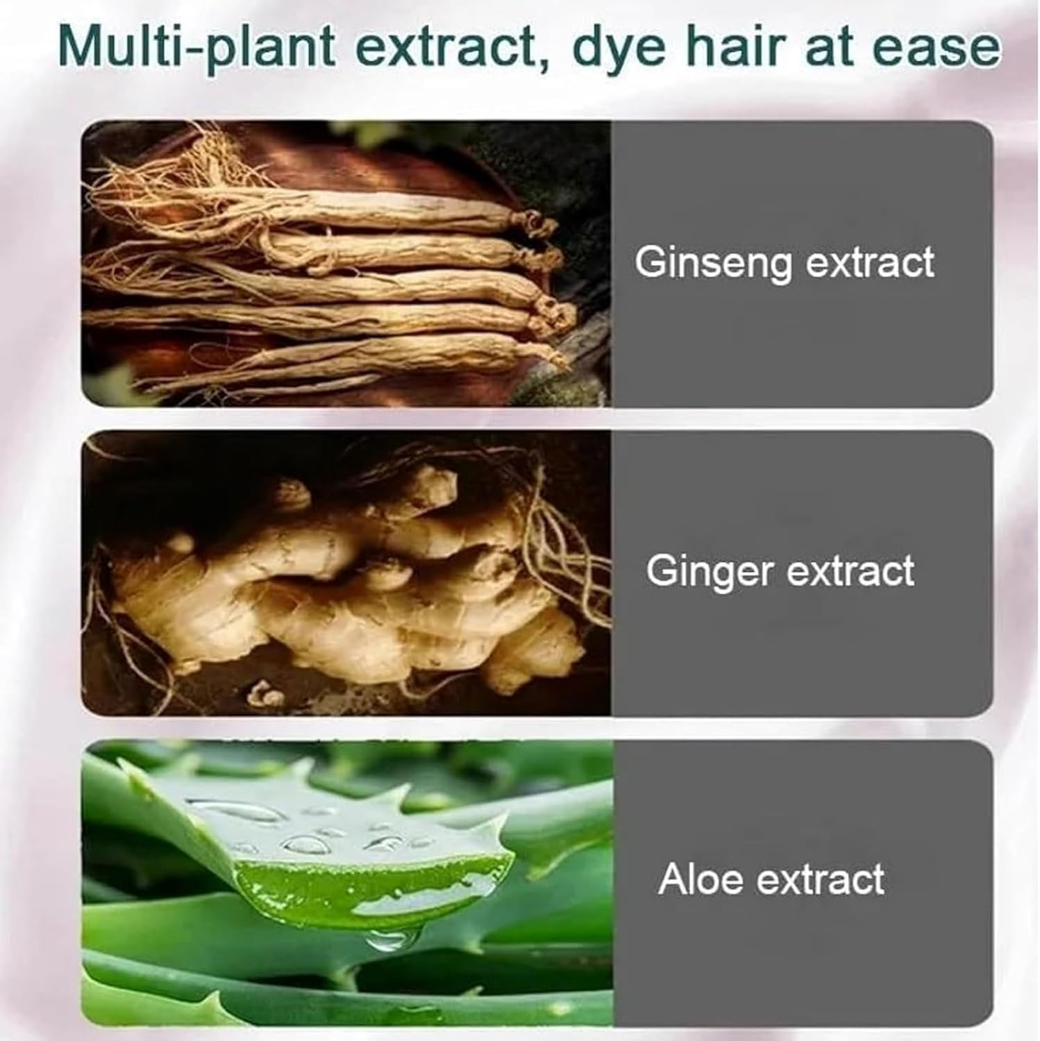 Natural Plant Hair Dye, Plant Bubble Hair Dye, Vegetable Hair Dye for Men & Women，Easy to Dye in a Box of 10 Packs (Dark Brown) - Chestnut Brown image number 3