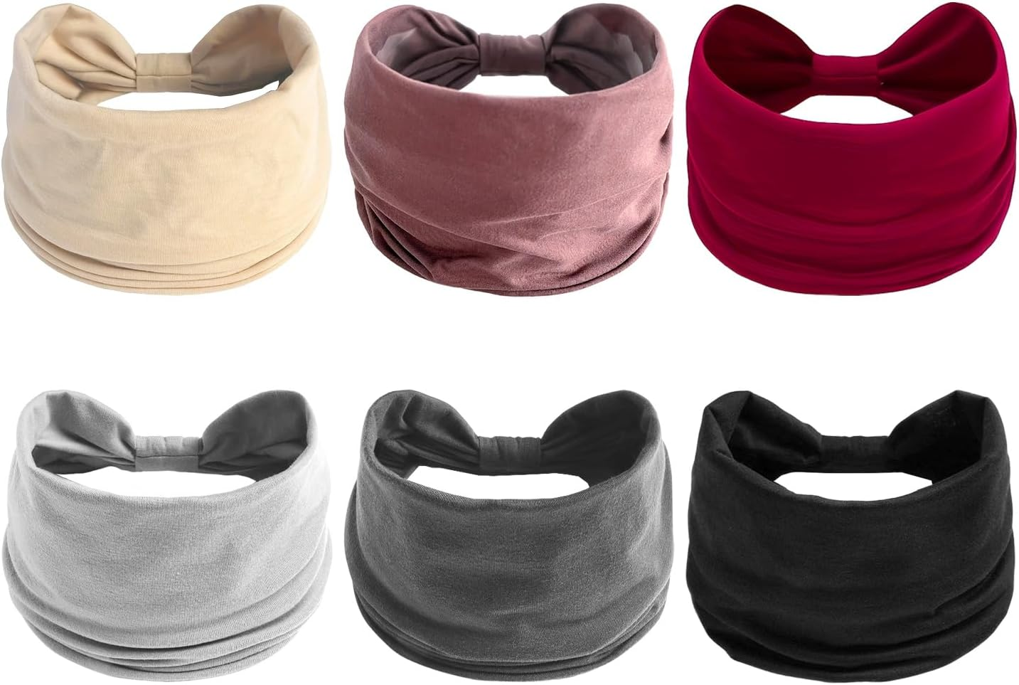 Pack of 6 Headbands, Simple Tooth Band, Women'S Chin Tooth Headband, Sporty, Breathable, Fashionable Headband, Women'S Hairstyle Decoration image number 4