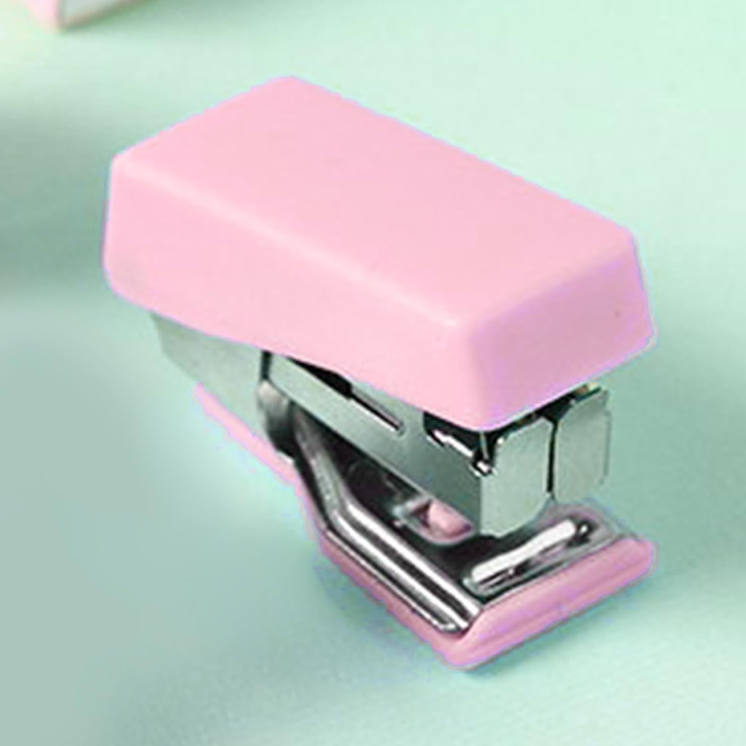 Office Desktop Stapler, Mini Stapler Set Convenient 10 Sheet Capacity Vibrant Color for Office Supplies image number 4
