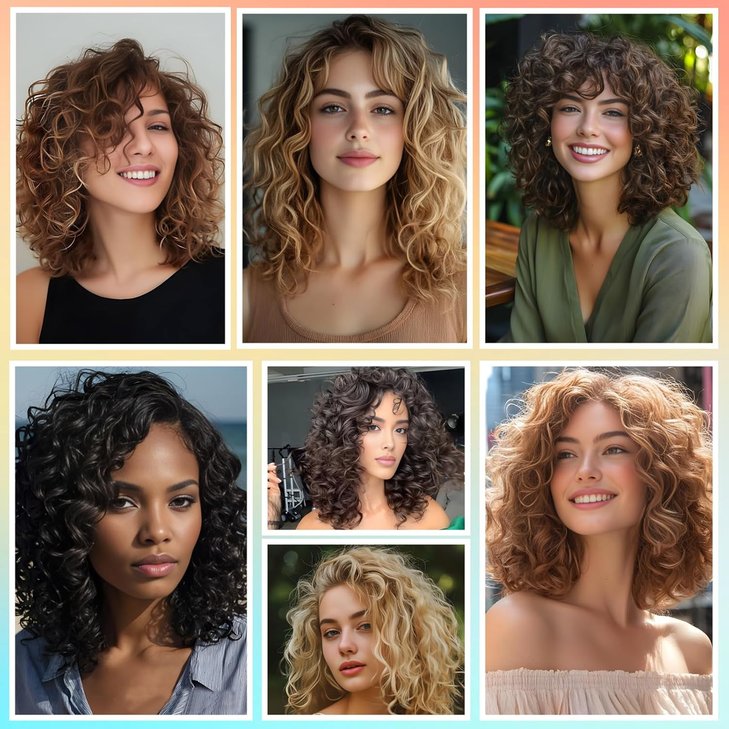 8 Packs Gogo Curl Crochet Hair 18 Inch Long Curly Crochet Hair for Women Beach Curl Water Wave Deep Twist Crochet Braids Synthetic Braiding Hair Extensions (T27/613#, 18 Inches (Pack of 8))