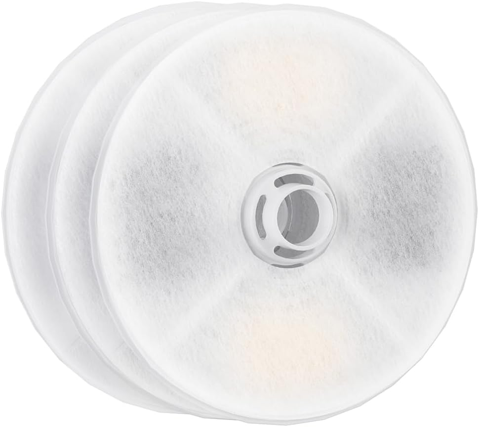 Petsnowy Filter for Cat Water Fountain, Compatible with 68Oz/2L Cat Water Fountain for Monthly Change, Pack of 3