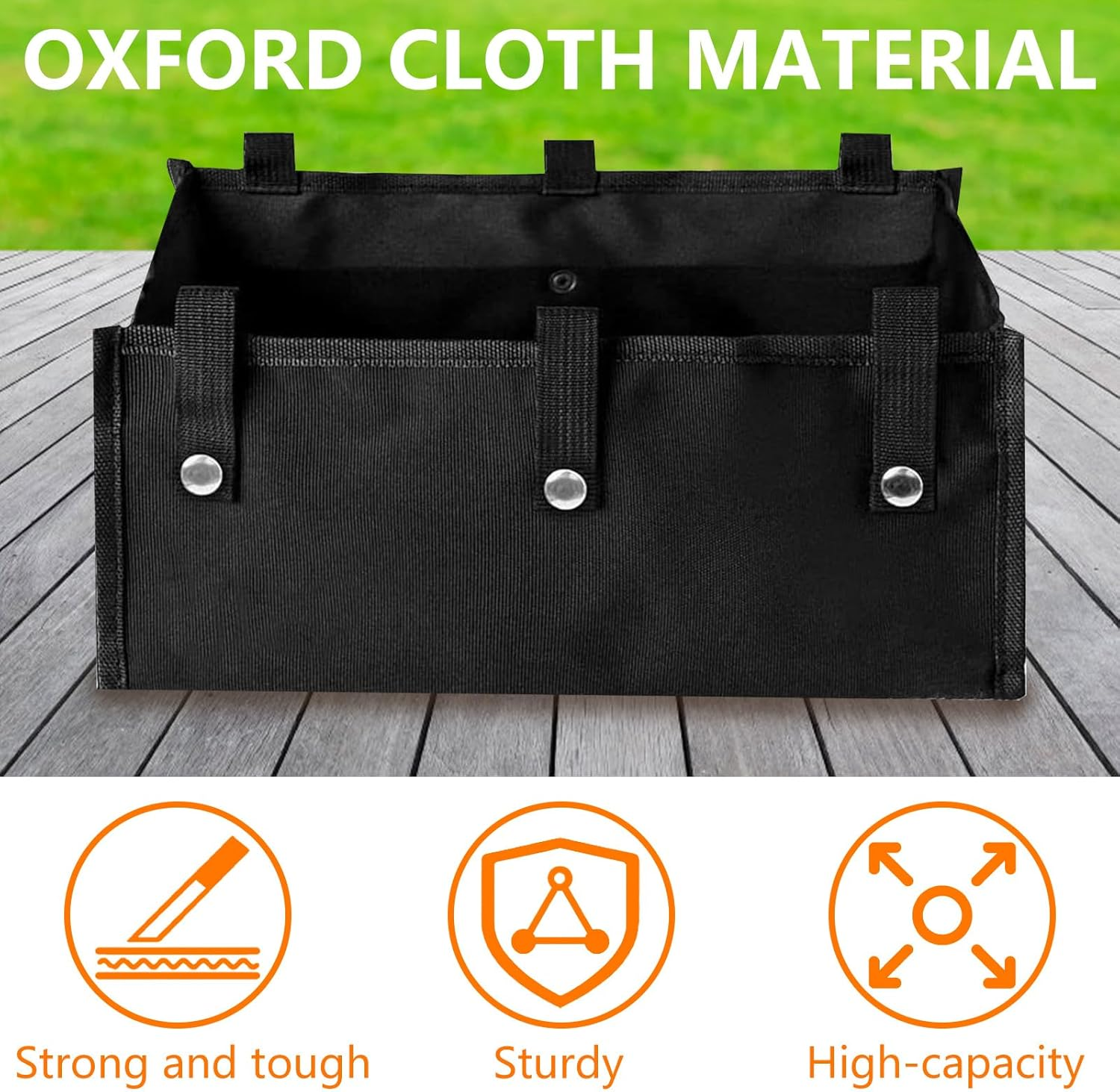 2Pcs/1Pc Large Rollator Walker Basket Foldable Walker Basket Oxford Cloth under Seat Rollator Bag for Four Wheel Rollator Reusable Basket Carry Insert under Seat Medical Basket (1 Pc) - 1 Pc image number 4