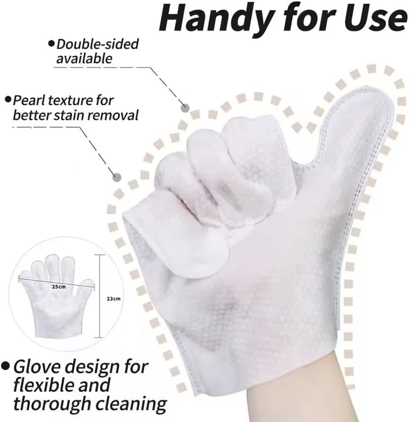 Deodorizing & Cleaning Pet Wipes Supplies for Dogs and Cats, Nourish Fur Coconut Oil Glove-Type Puppy/Cat Grooming Wipes for Multi-Pet Families, Daily Care in between Baths, 20 PCS - Original Scent image number 4