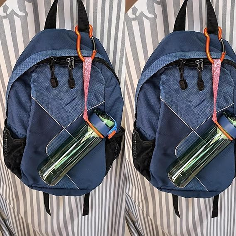 Fish Bone Shape Keychain Clips Mini Carabiner - 8 Cm Aluminum Durable Quick Release Auto Locking Spring Loaded image number 1