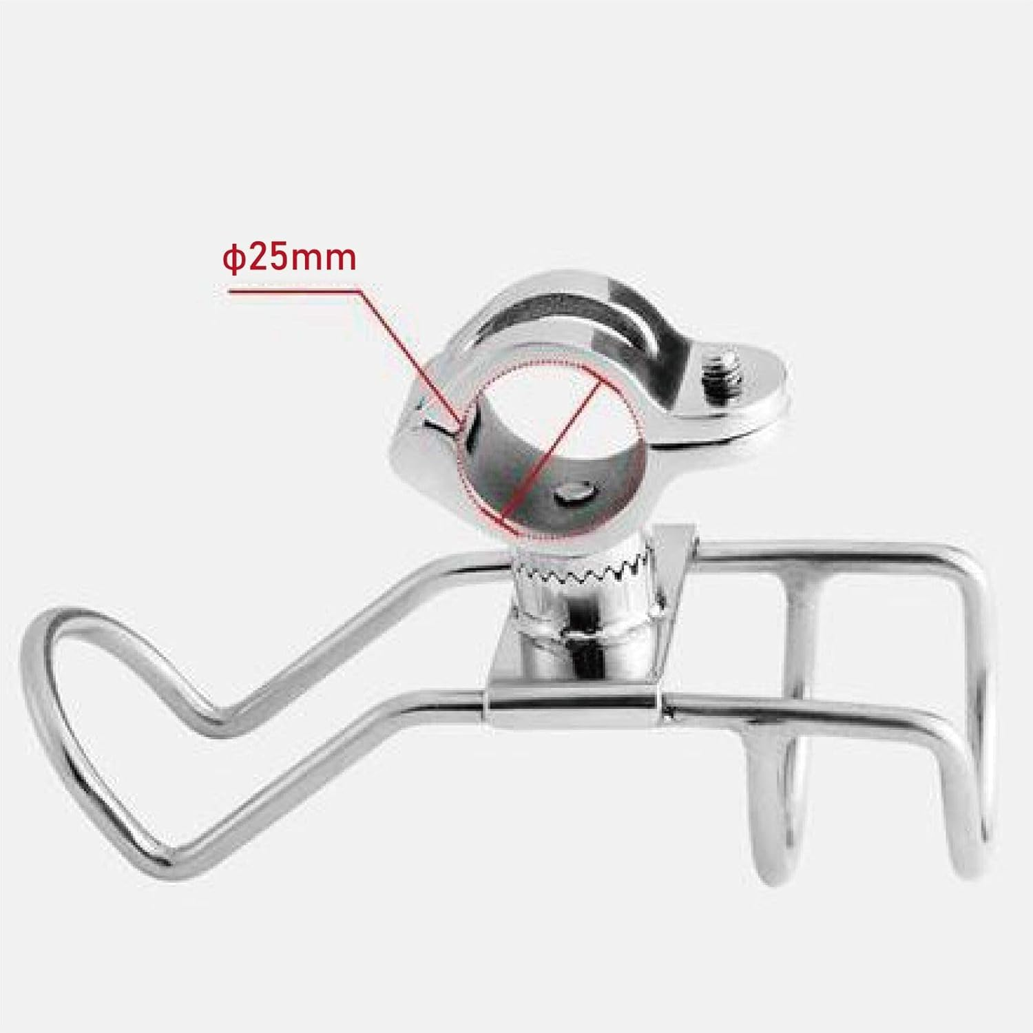 Leona Co 2PCS/4PCS 360 Degree Stainless Steel Rod Holder Rail Mount Wire Fishing Boat Marine Grade