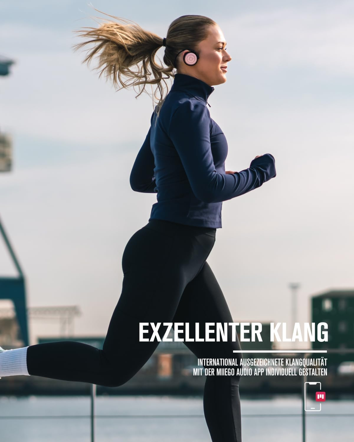 MIIEGO AL4 Freedom Mini Bluetooth Headphones - Short Neckband & Secure Fit - Wireless & Waterproof - Clear Sound & Long Battery - Rose Gold image number 4