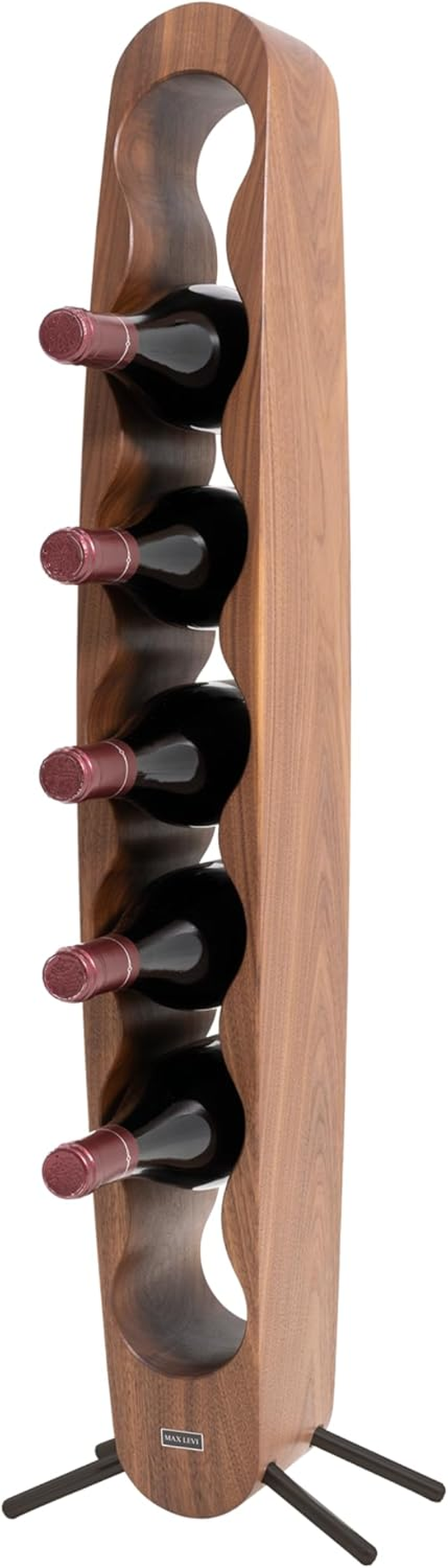 Max Levi&reg; Provence American Walnut - Wine Rack (Silver Legs)