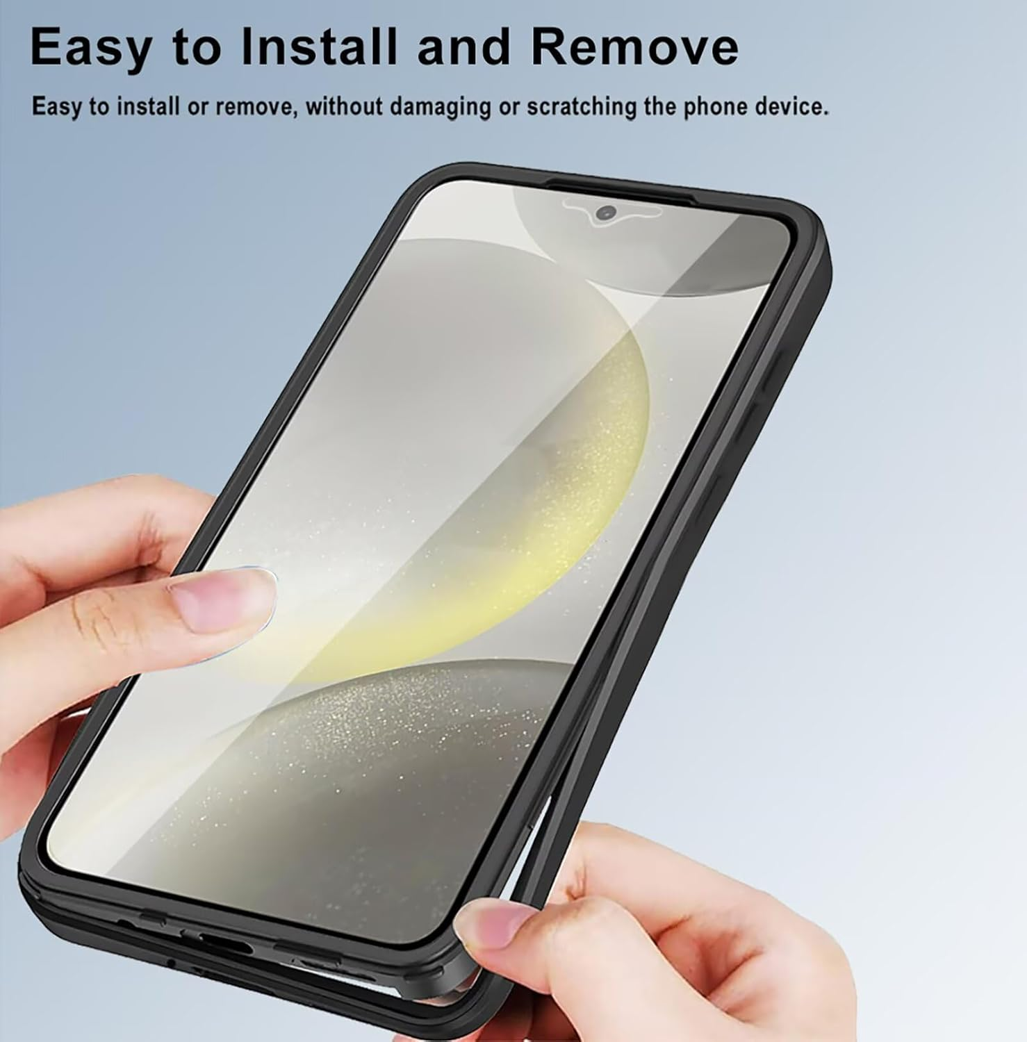 ILING Clear Case for Samsung Galaxy A17 5G/4G, Compatible with Magsafe Magnetic Suction, 360&deg; Full Body Protection Hard PC Silicone Shockproof Cover with Built-In Screen Protector (Green) image number 5