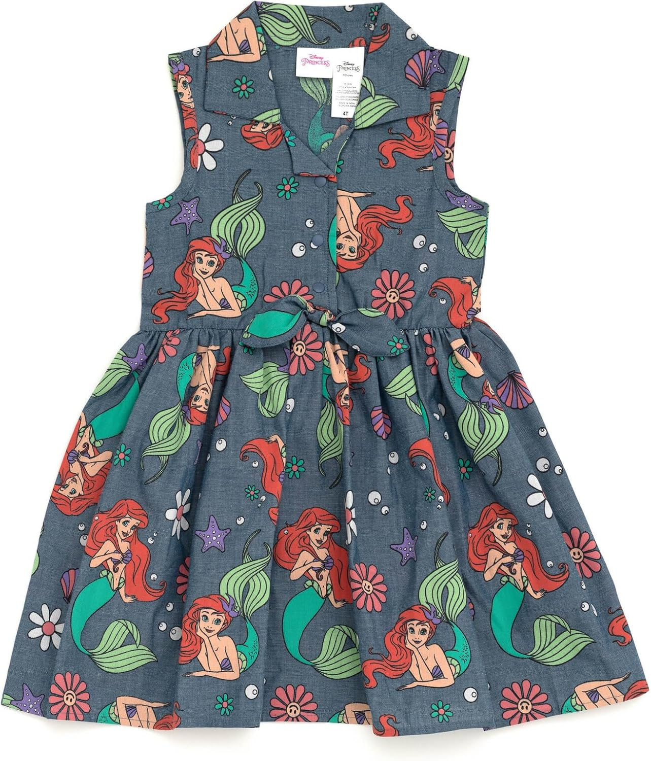 Disney Floral Chambray Skater Dress Newborn to Big Kid