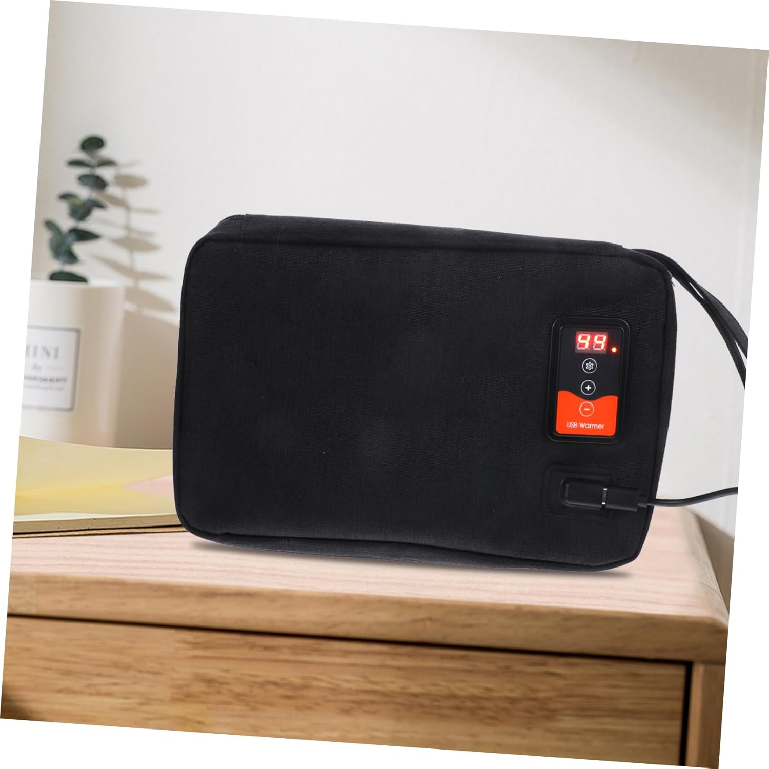 USB Power Bank Compatible Wipes Warmer Diaper Wipes Heater Portable Wet Tissue Dispenser image number 1