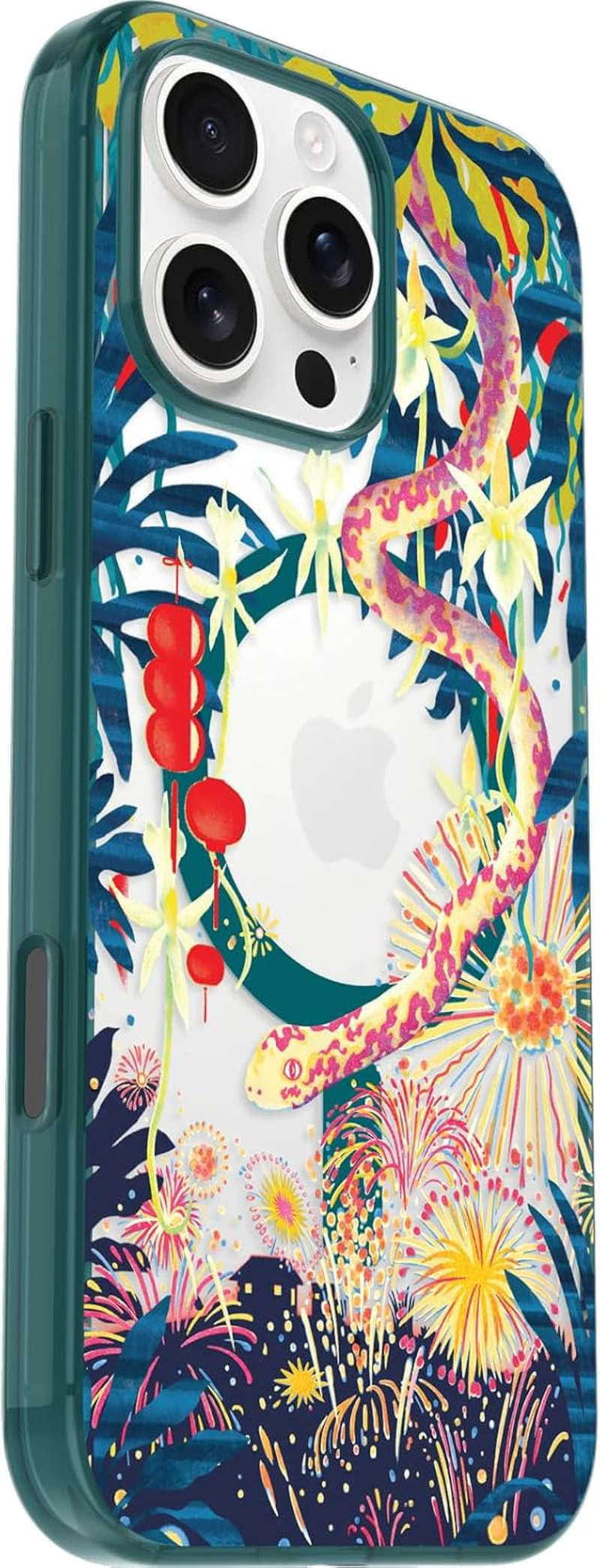 Otterbox Clear Case Series with Magsafe for Iphone 16 Pro Max, Shockproof, Drop Proof, Ultra-Slim, Protective Case, 3X Tested to Military Standard, Year of the Snake Green image number 3